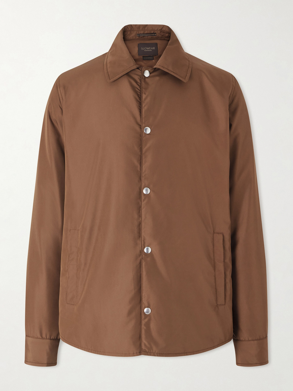 Slowear Padded Shell Overshirt In Brown