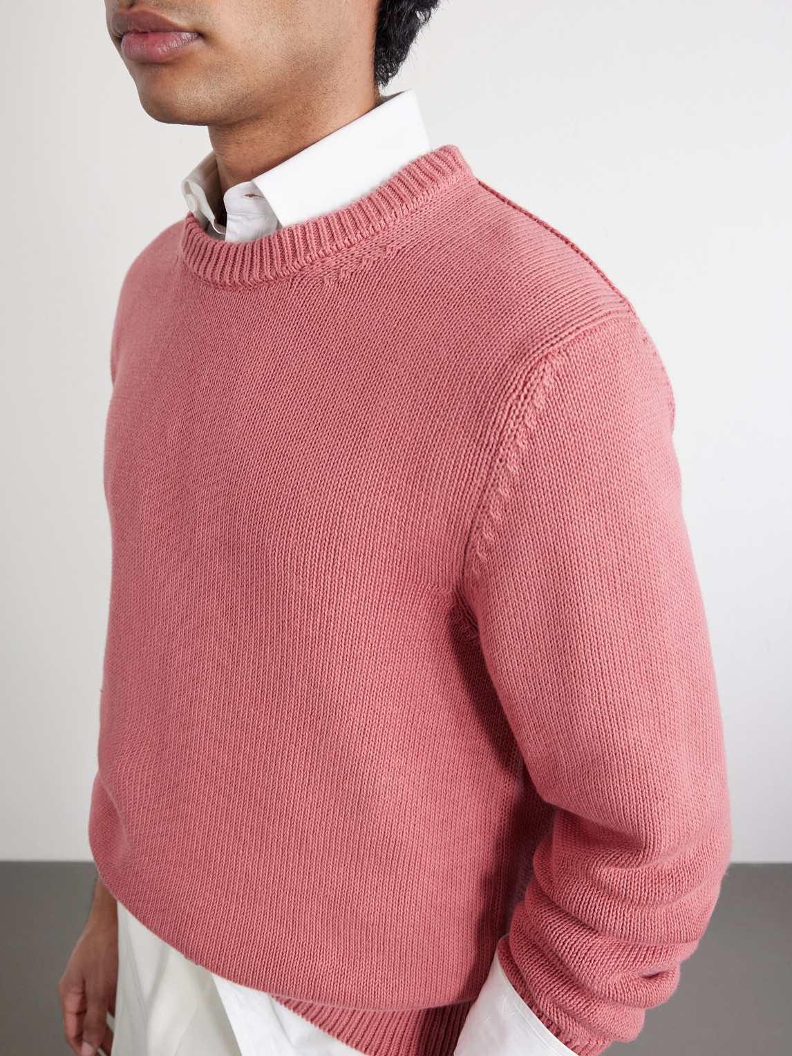 Slim-Fit Cotton Sweater