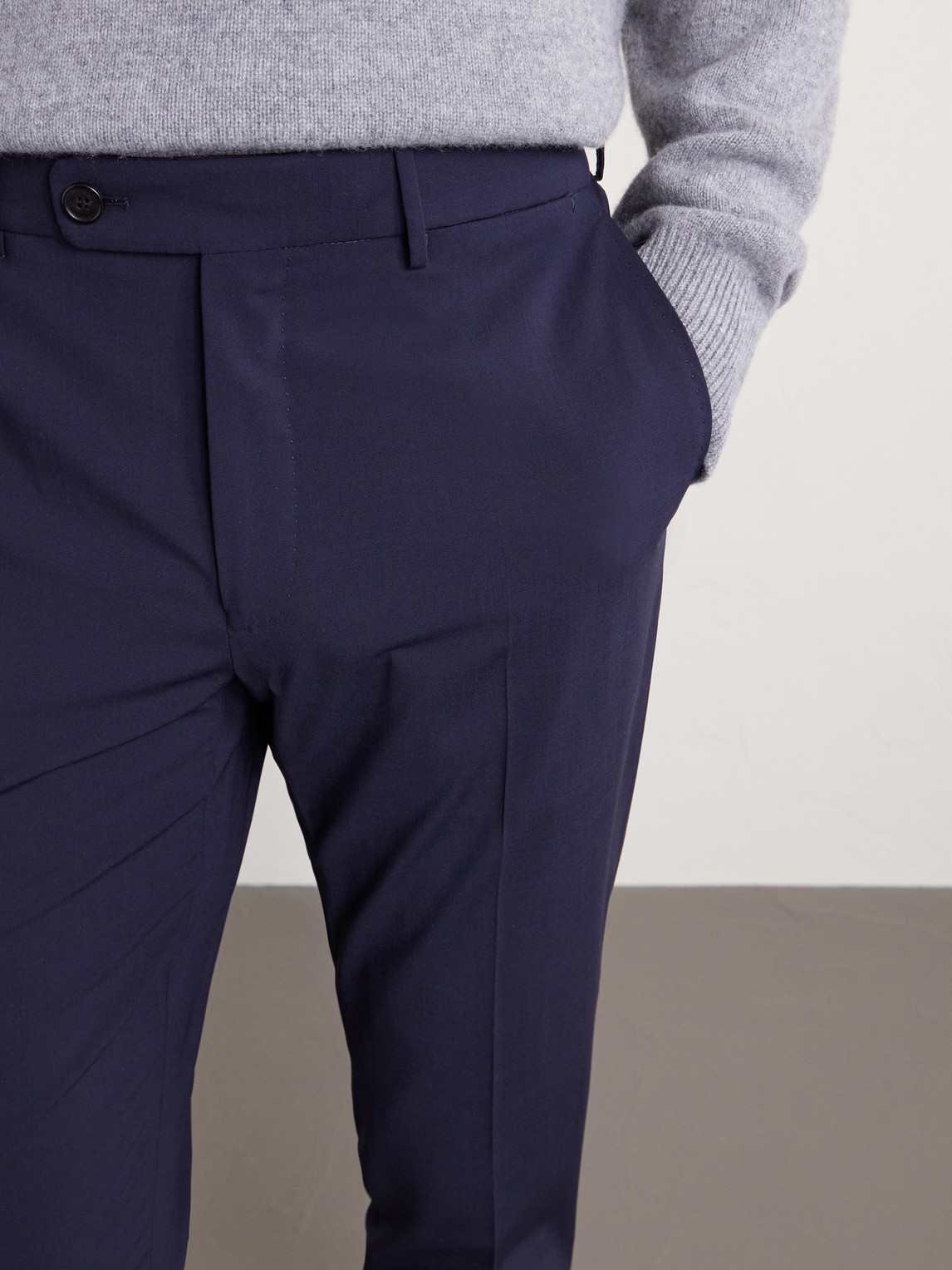 Tapered Virgin Wool-Blend Suit Trousers
