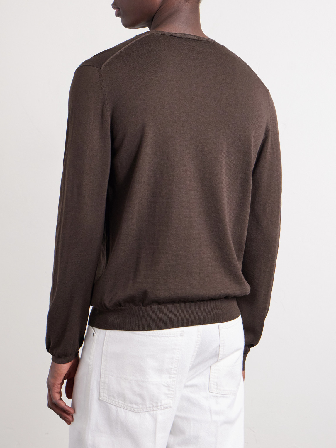 Cotton And Silk-Blend Sweater