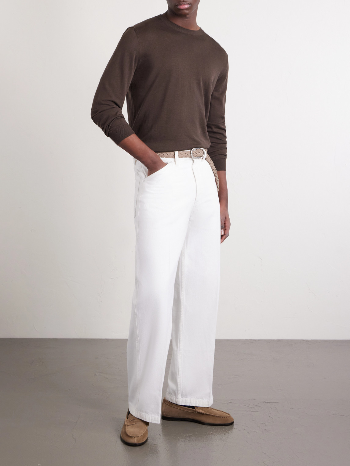 Cotton And Silk-Blend Sweater