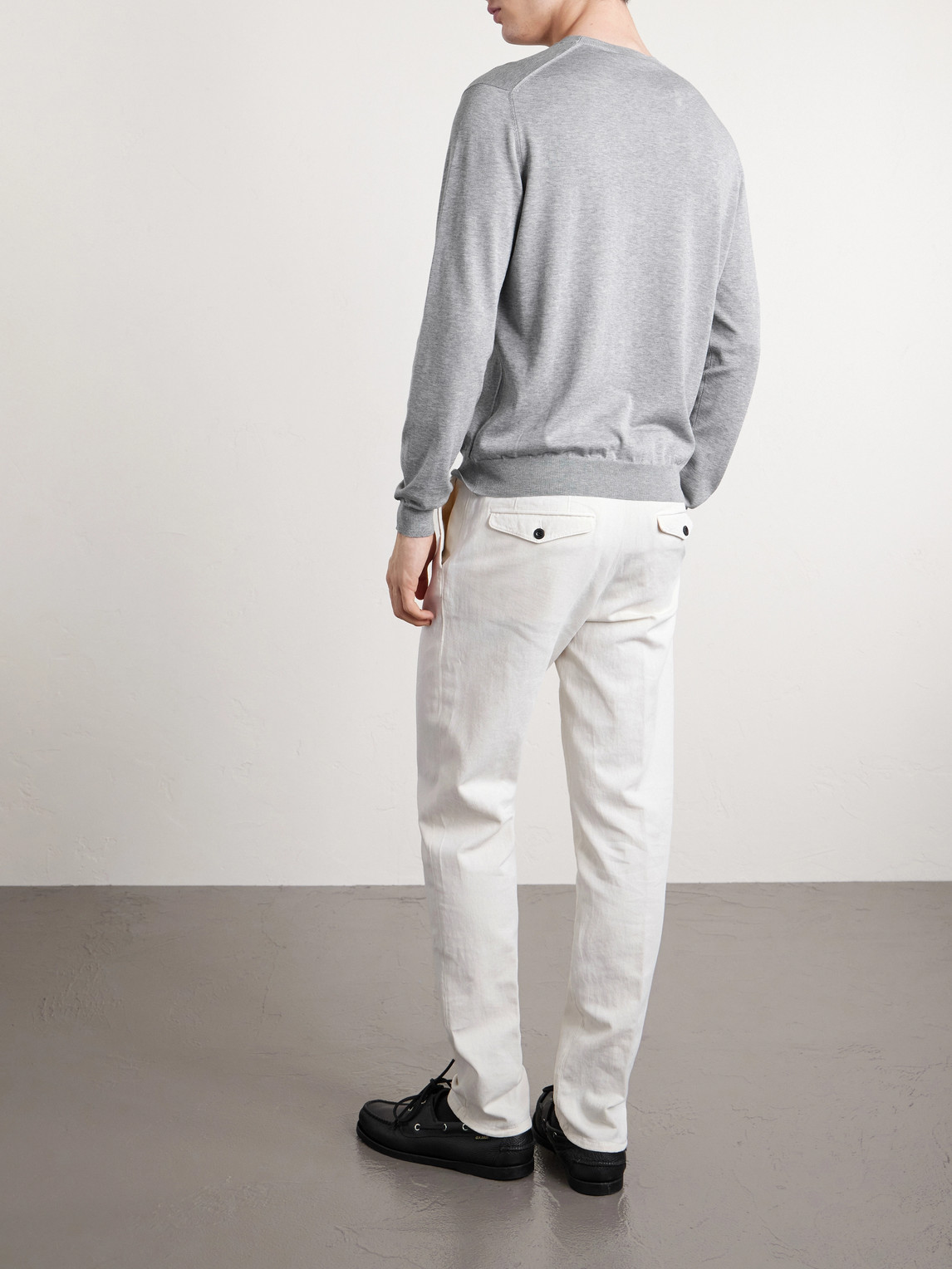Cotton And Silk-Blend Sweater