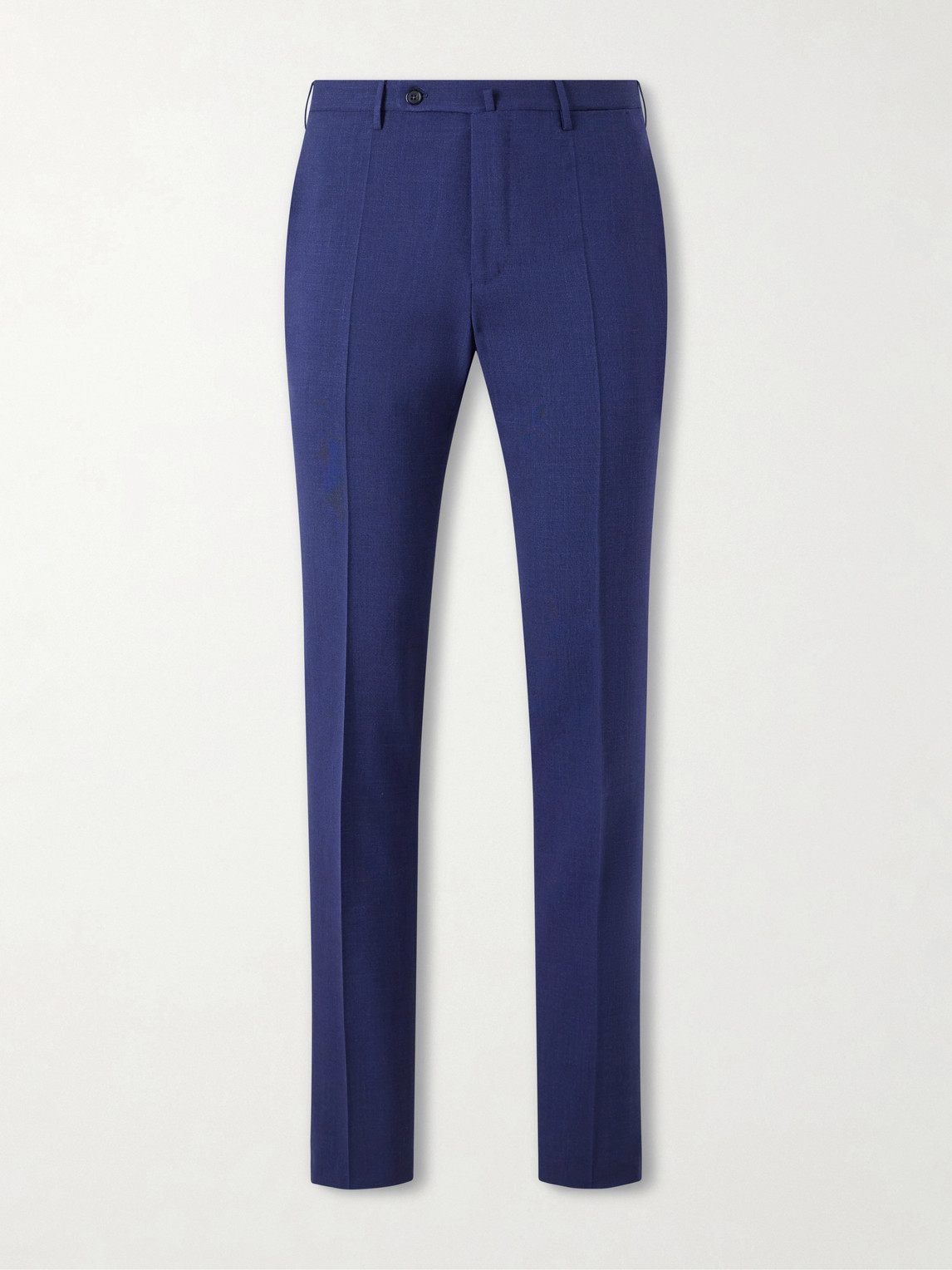 Slowear Straight-Leg Pleated Virgin Wool, Silk and Linen-Blend Trousers IT 50