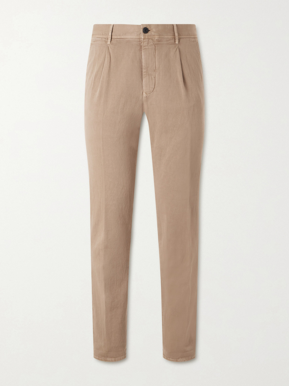 Slowear Tapered Pleated Cotton-Blend Gabardine Trousers UK/US 30