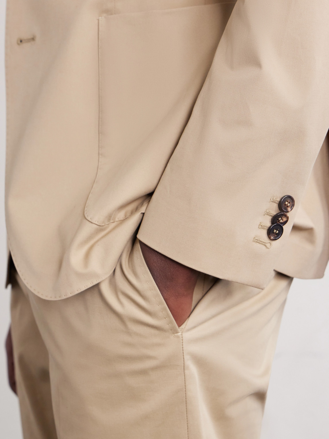 Cotton-Blend Suit Jacket