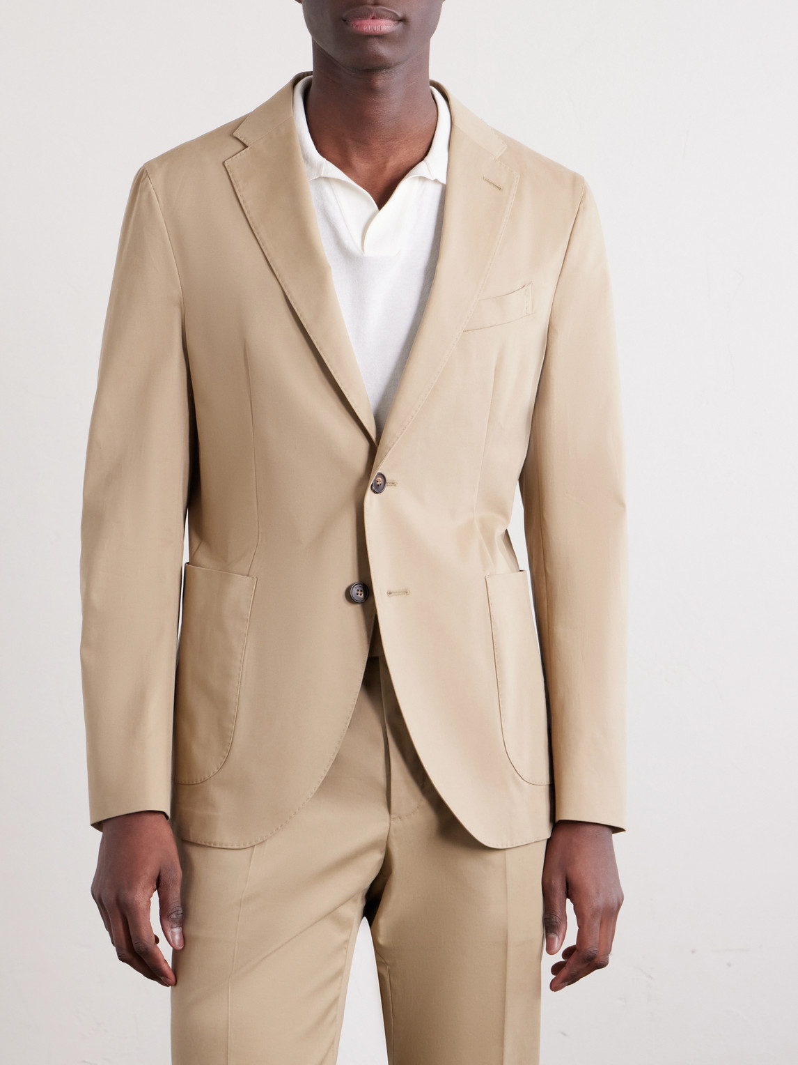  Slowear - Cotton-blend Suit Jacket - Men - Neutrals - It 48 