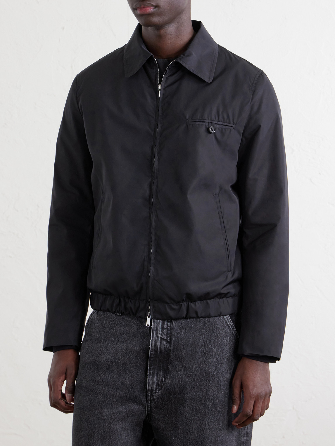  Slowear - Woven Bomber Jacket - Men - Blue - It 48 