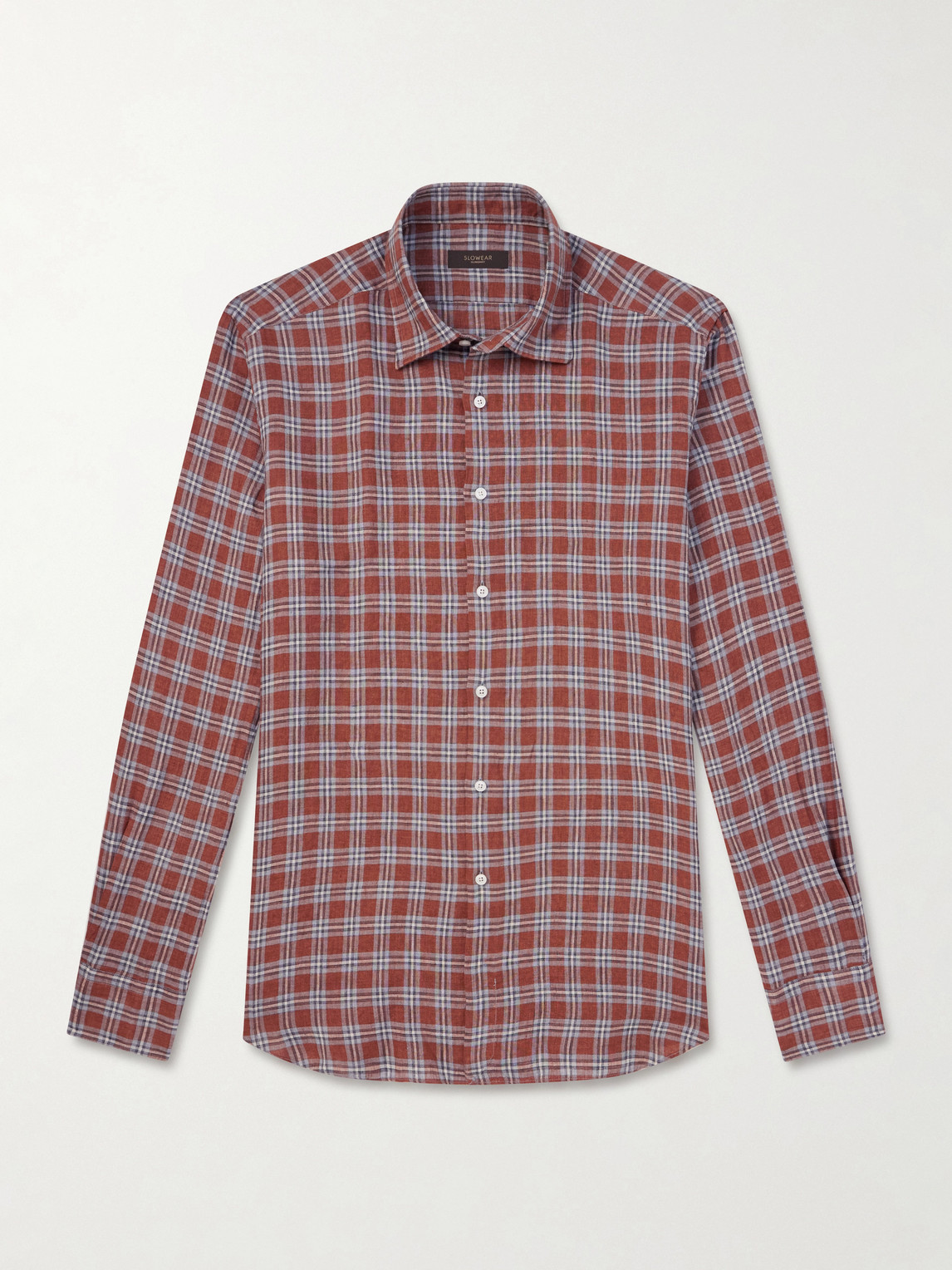 Slowear Checked Linen Shirt EU 45