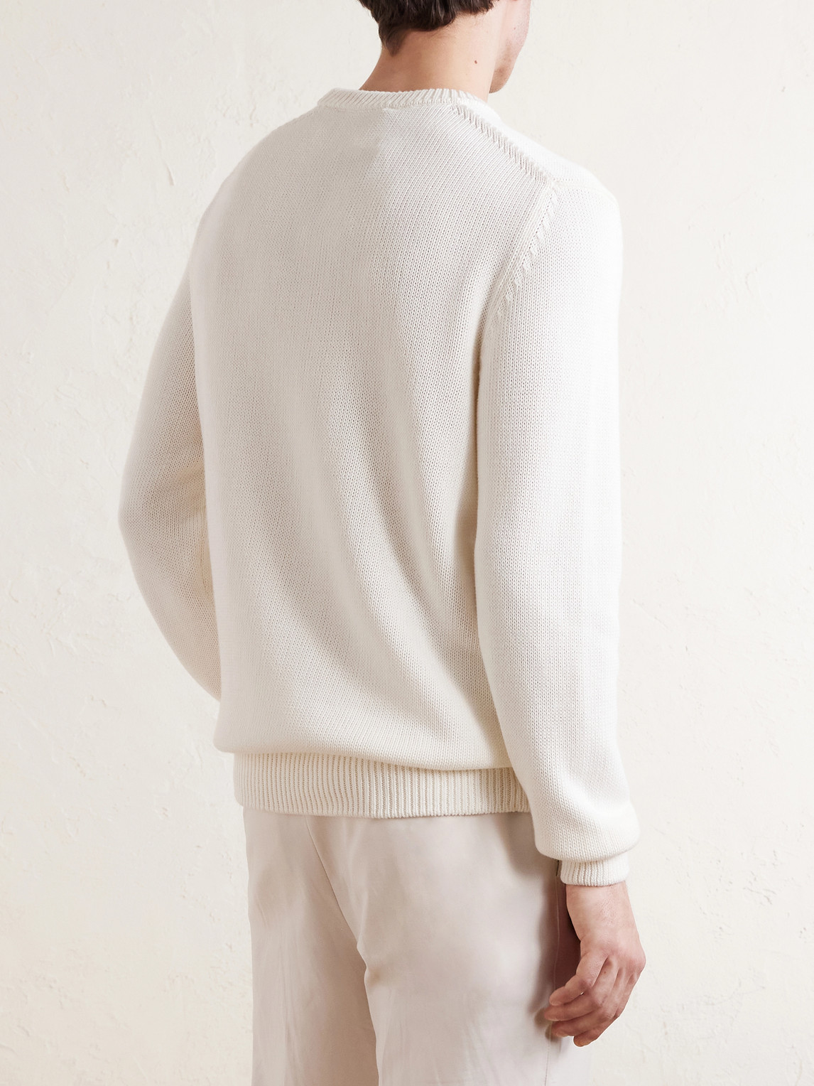 Slim-Fit Cotton Sweater