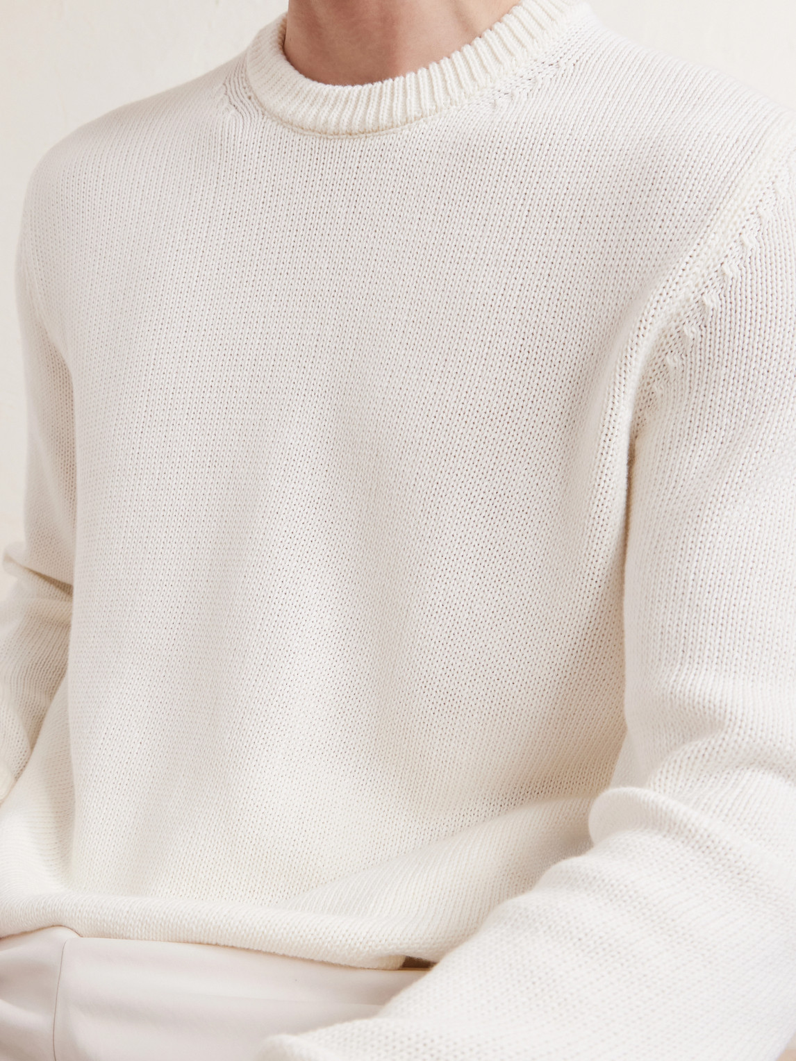 Slim-Fit Cotton Sweater
