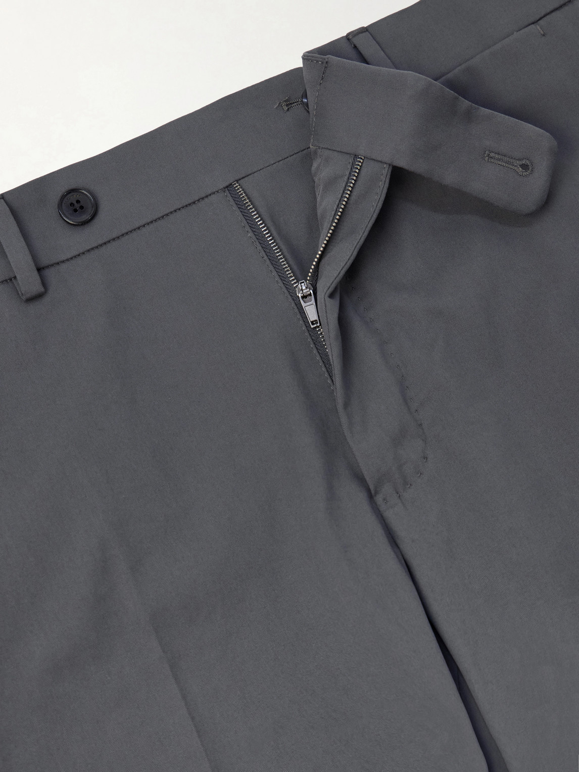 Tapered Stretch-Cotton Trousers