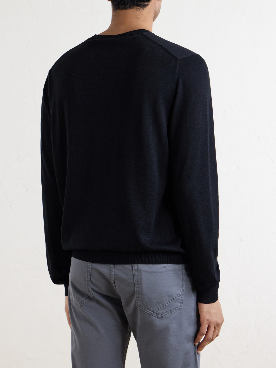 Cotton And Silk-Blend Sweater