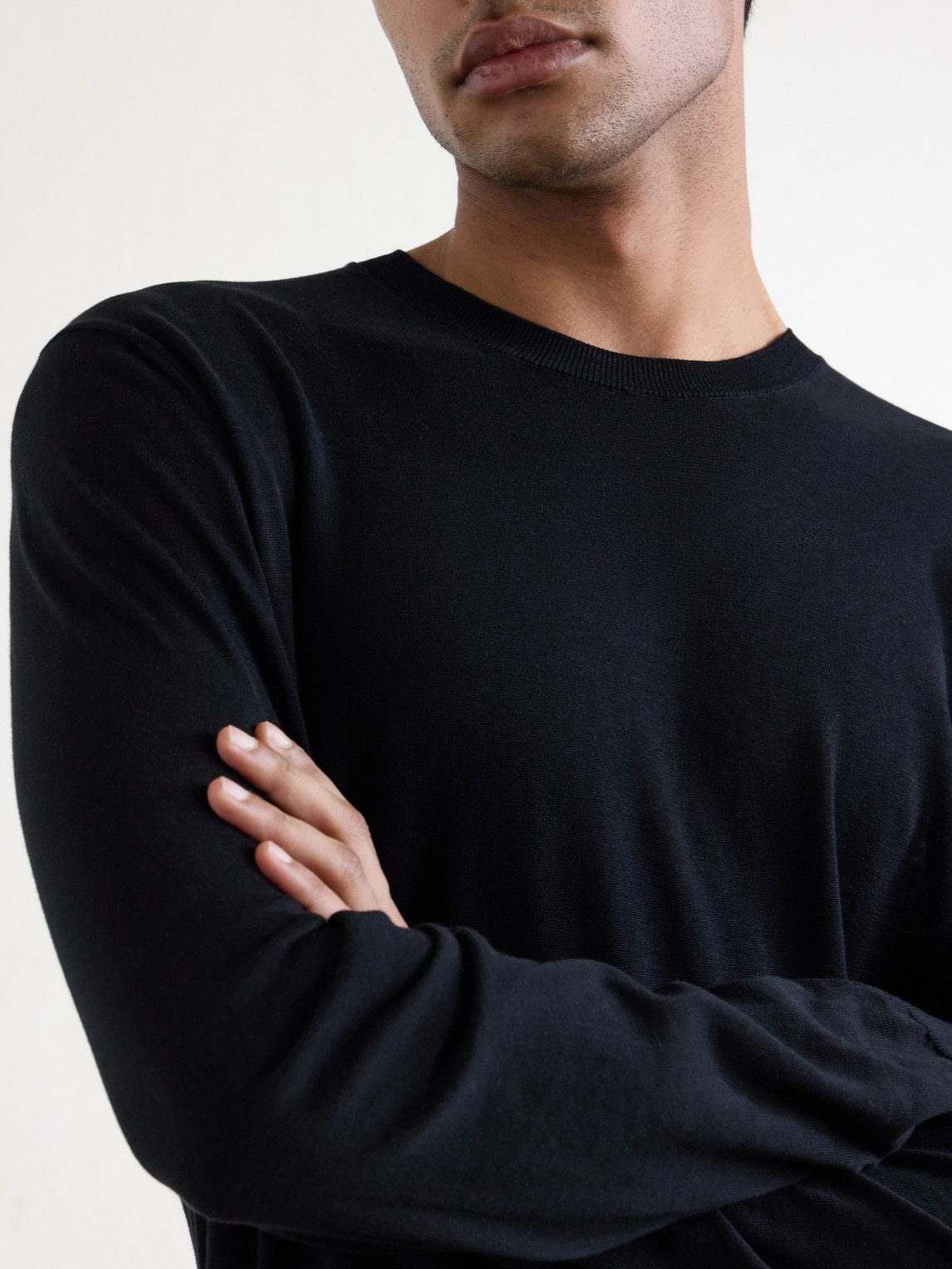Cotton And Silk-Blend Sweater