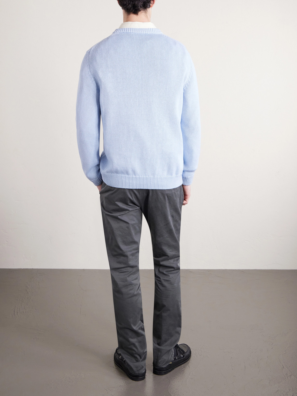 Slim-Fit Cotton Sweater