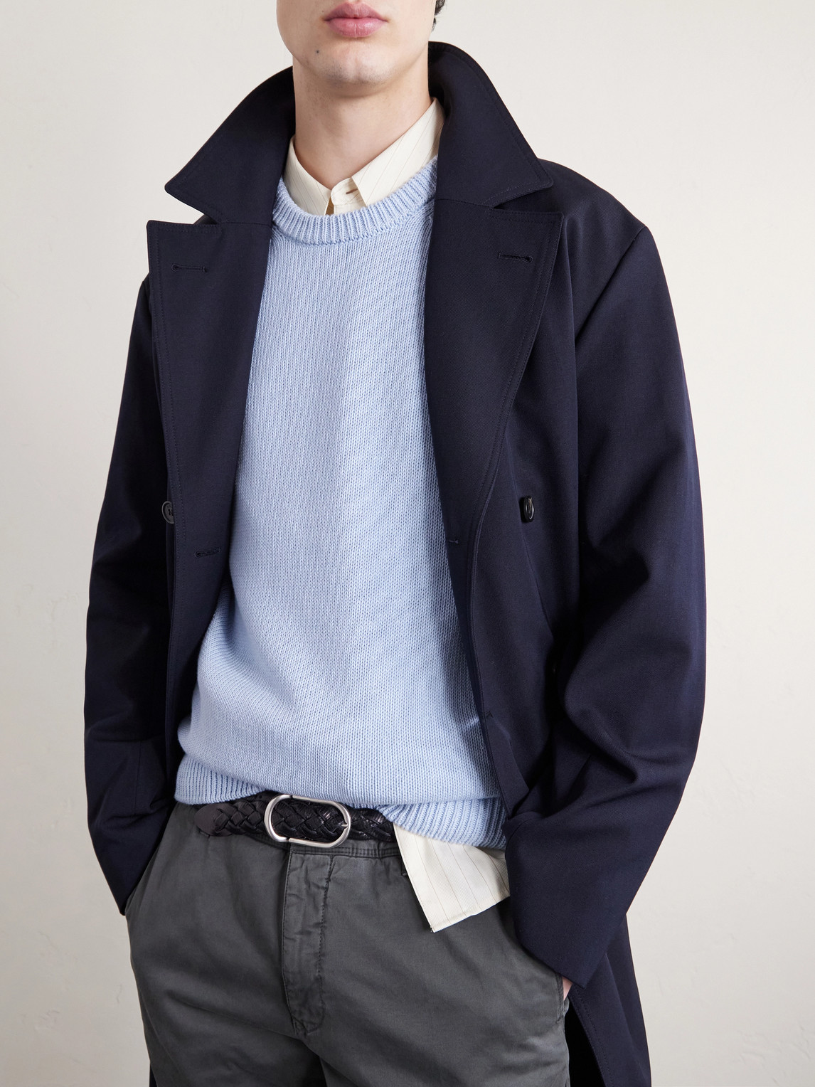 Slim-Fit Cotton Sweater