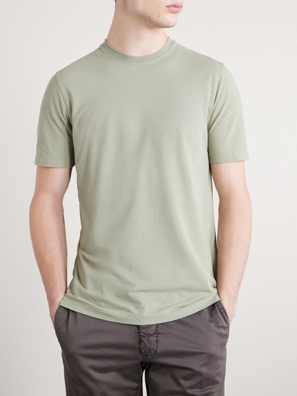 Zanone Slim-Fit Cotton-Jersey T-Shirt
