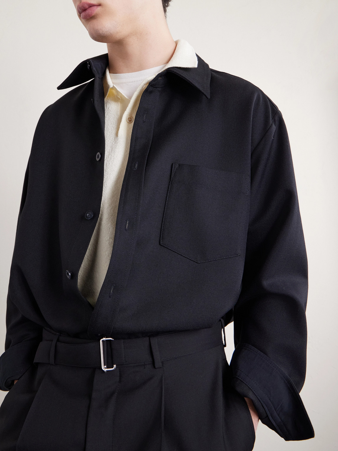 Slim-Fit Cotton-Blend Terry Polo Shirt