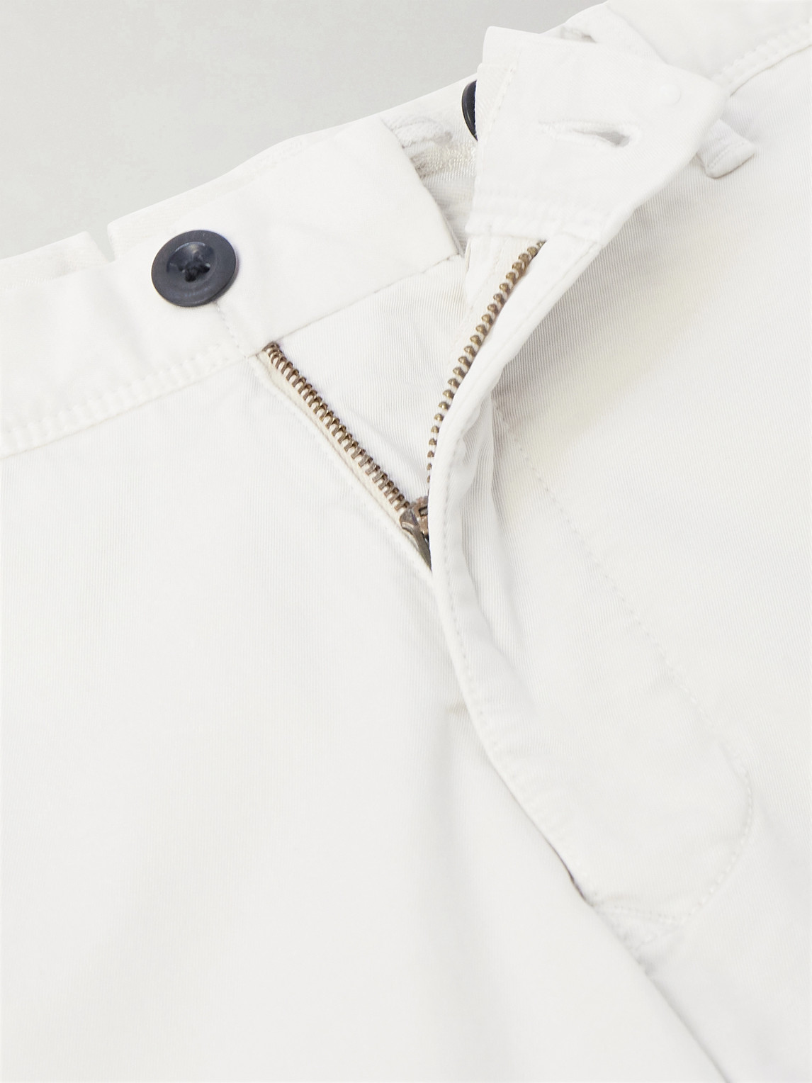 Tapered Stretch-Cotton Gabardine Trousers Slim-Fit