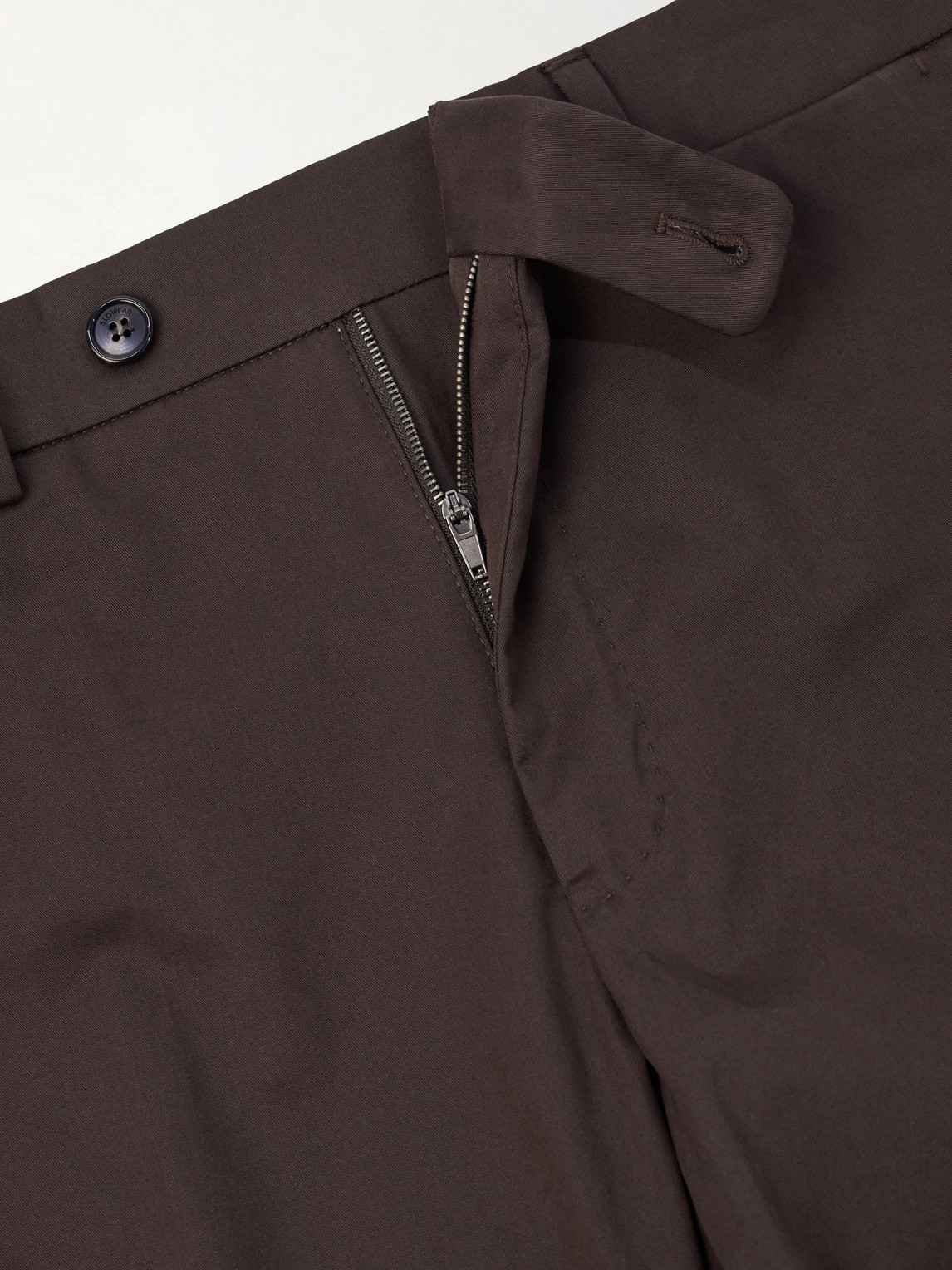 Tapered Stretch-Cotton Trousers
