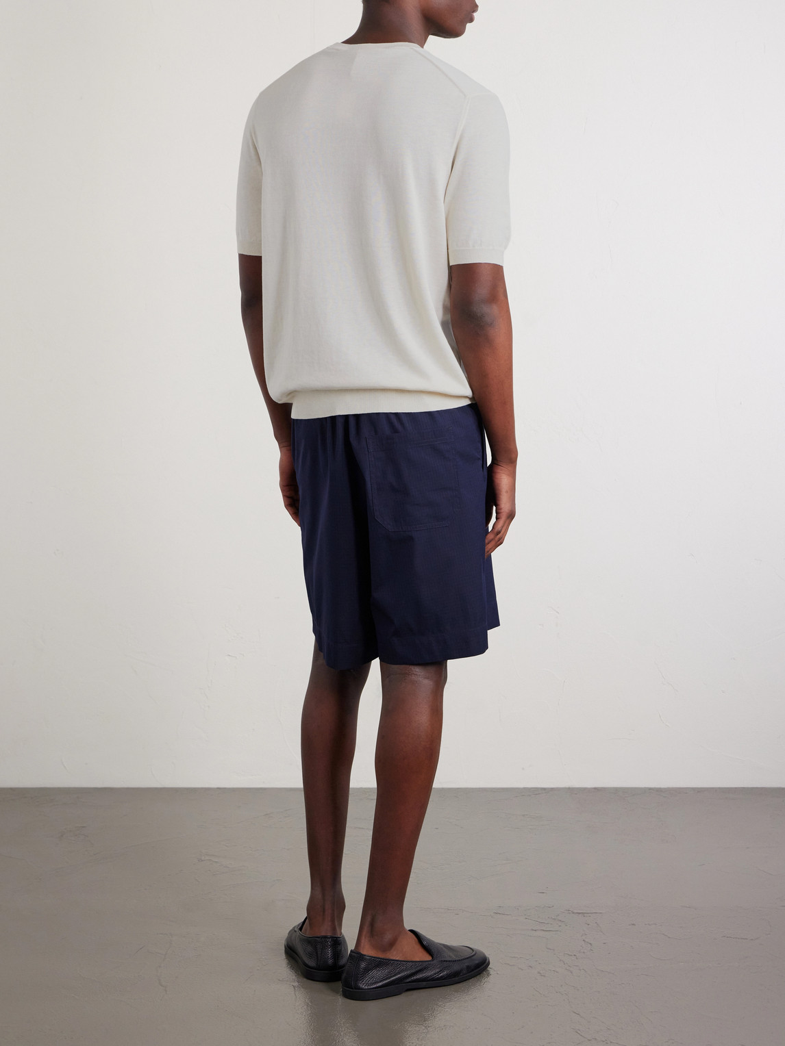 Cotton And Silk-Blend T-Shirt