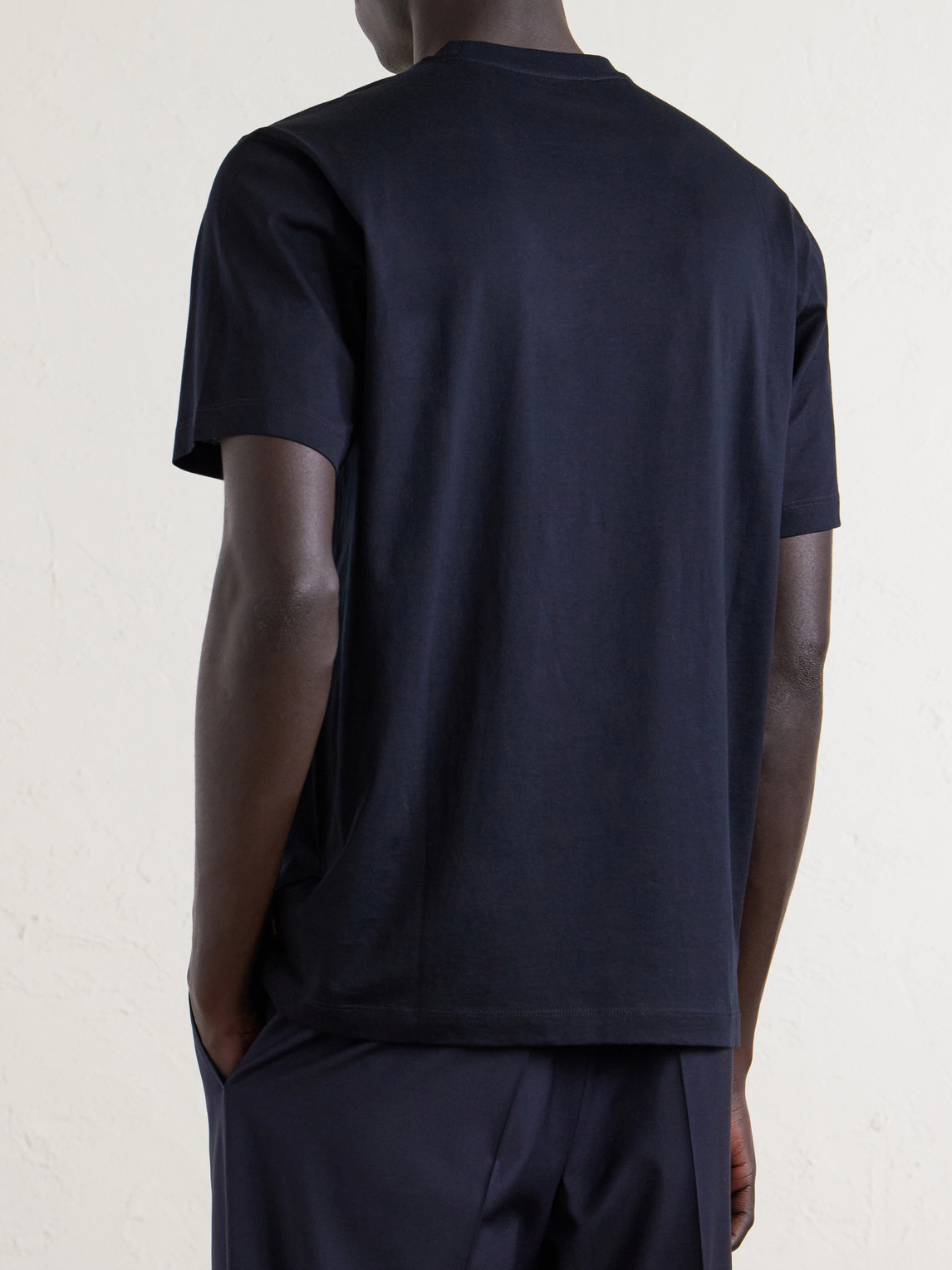 Zanone Cotton And Silk-Blend Jersey T-Shirt