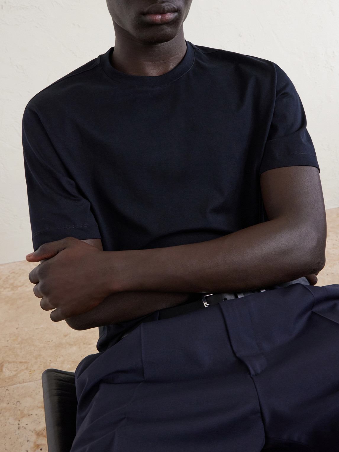 Zanone Cotton And Silk-Blend Jersey T-Shirt