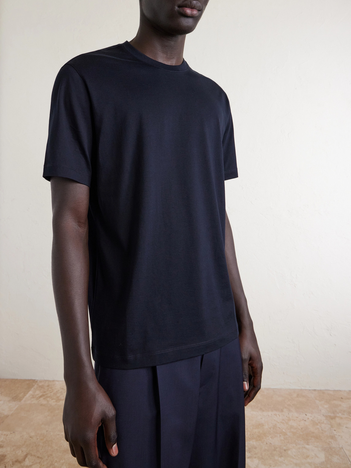 Zanone Cotton And Silk-Blend Jersey T-Shirt