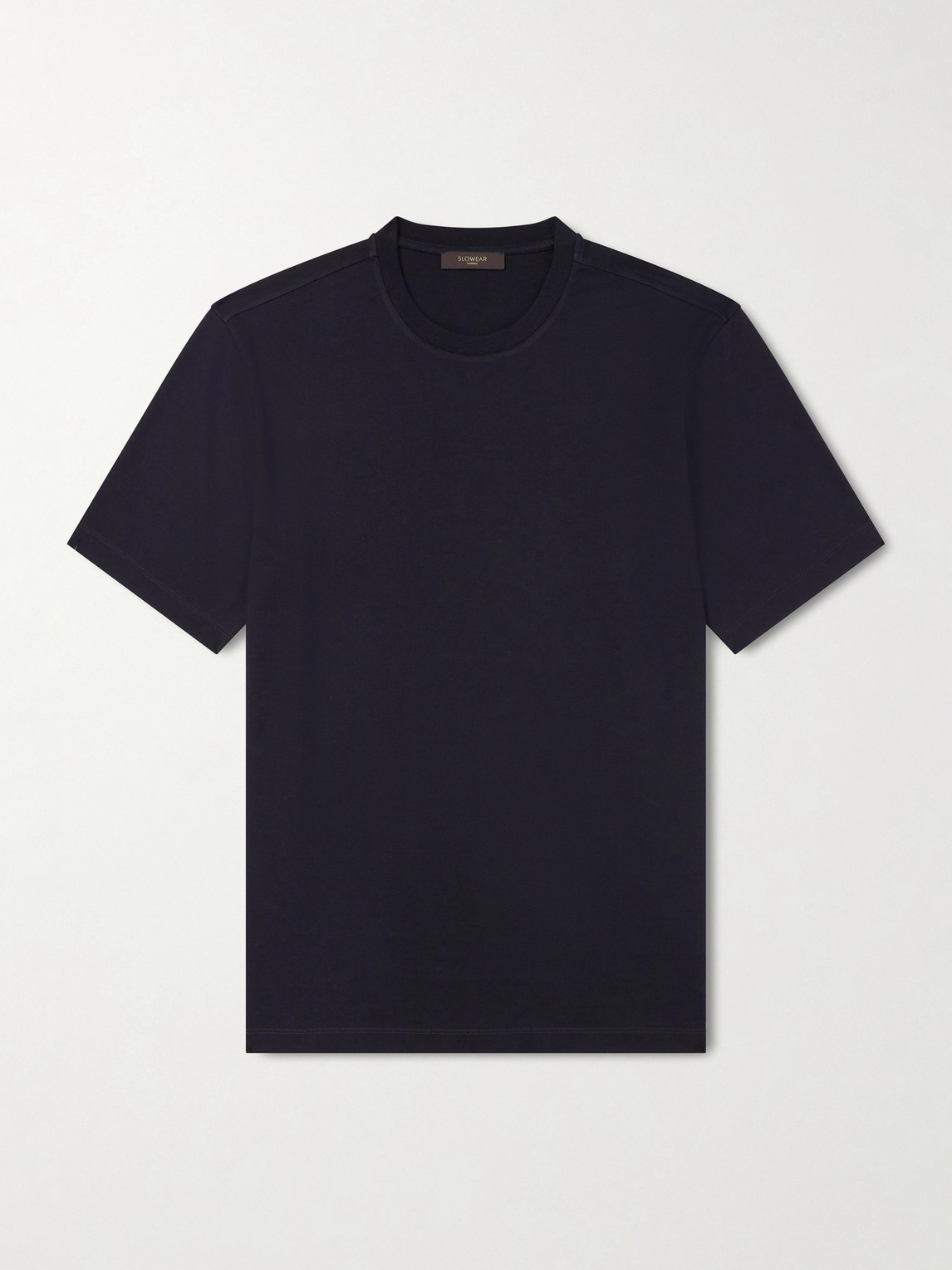 Slowear Cotton And Silk-blend Jersey T-shirt In Blue