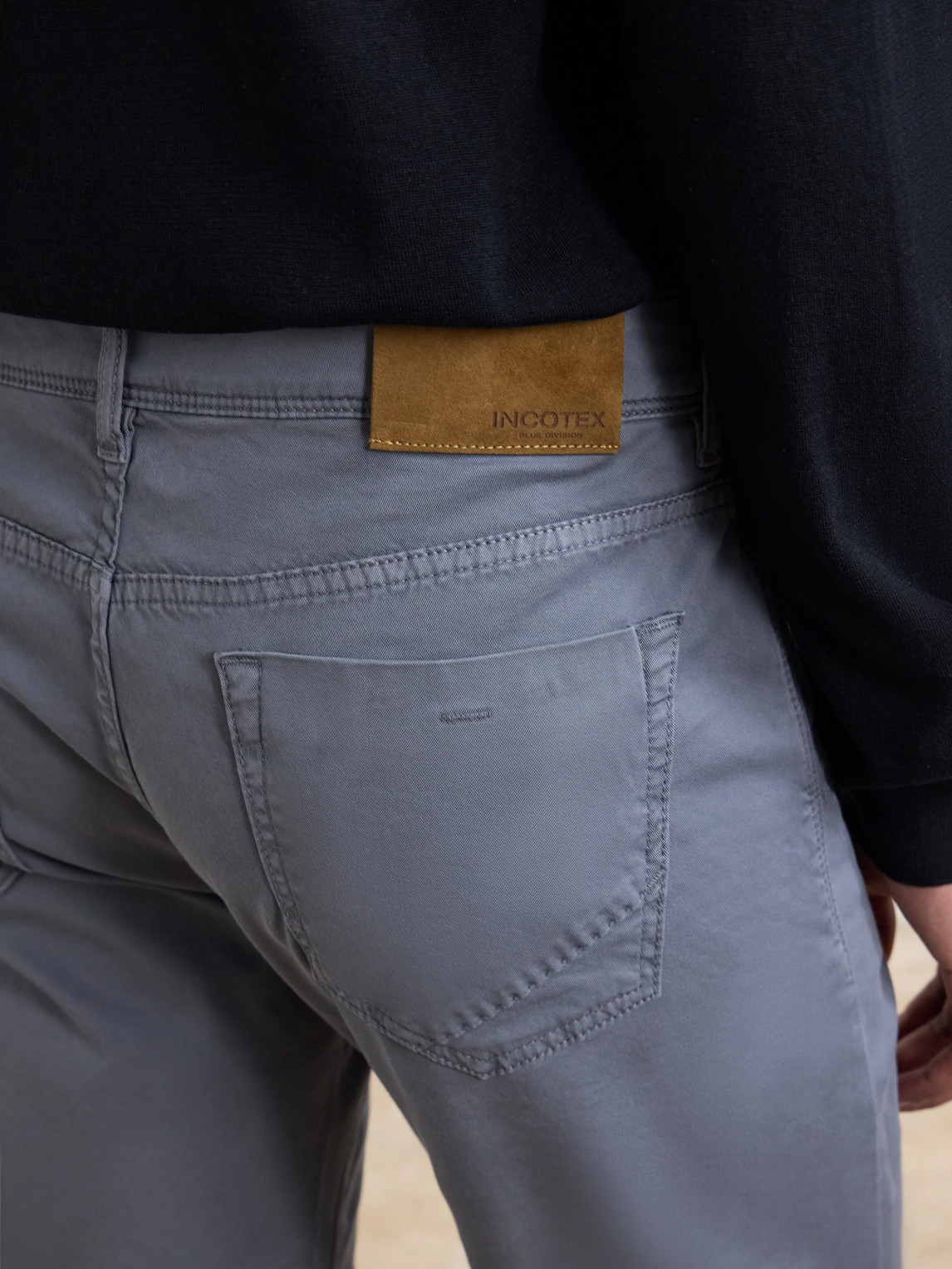 Stretch Cotton-Blend Gabardine Trousers Slim-Fit