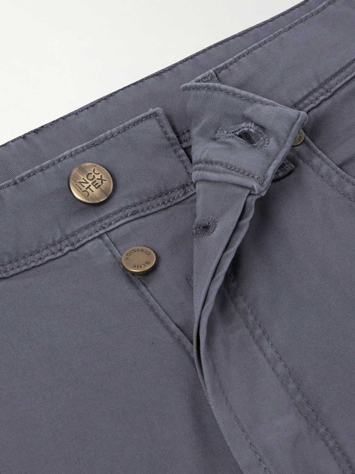 Stretch Cotton-Blend Gabardine Trousers Slim-Fit