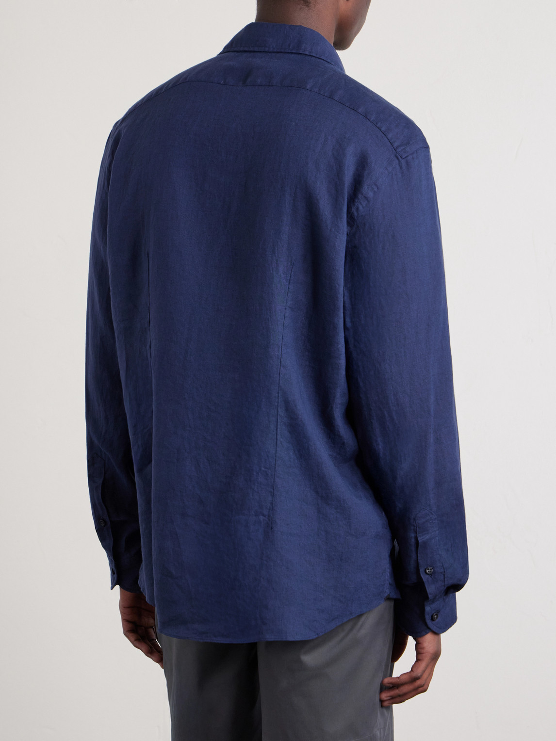  Slowear - Linen Shirt - Men - Blue - Eu 39 