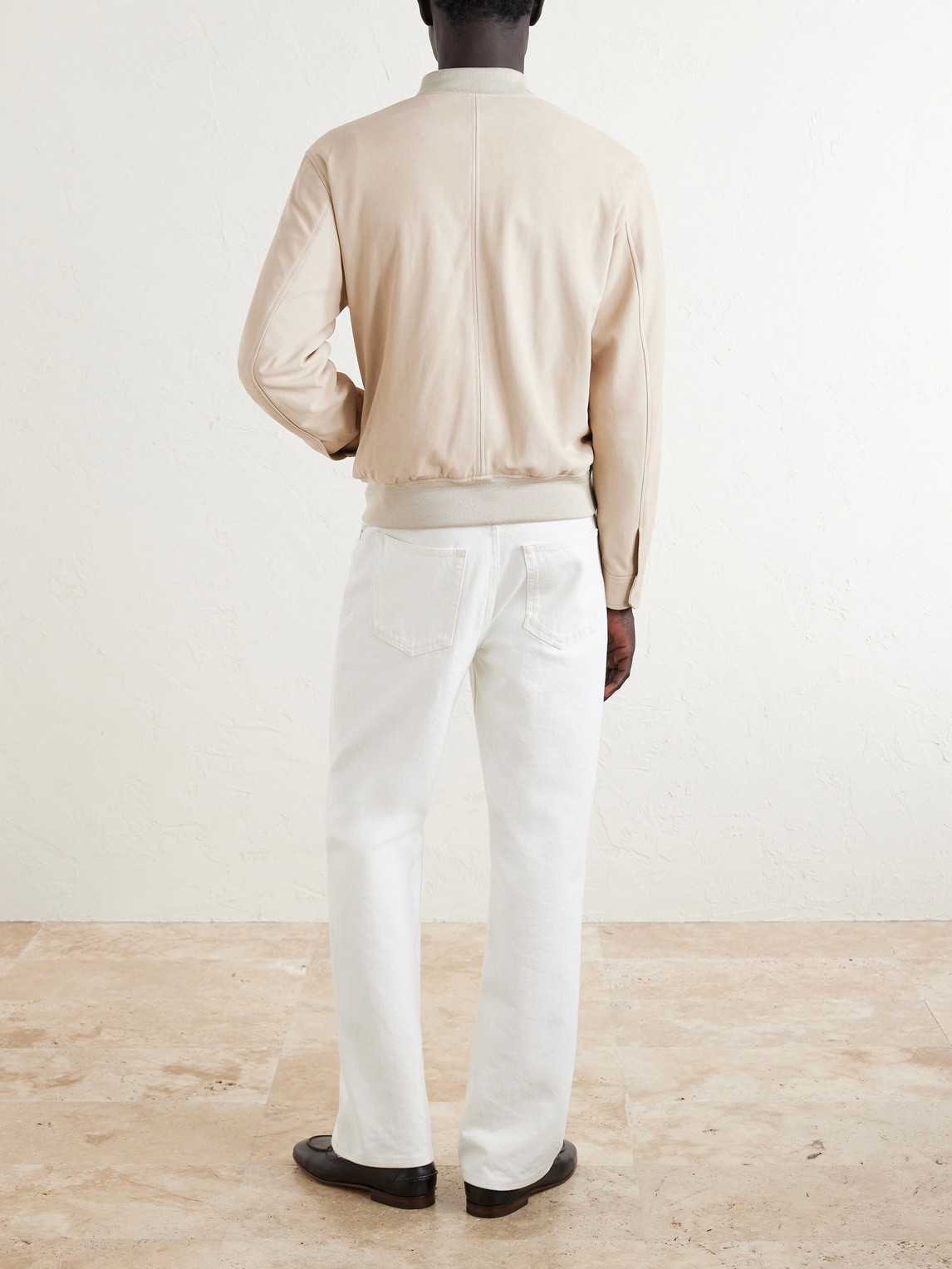 Suede Bomber Jacket