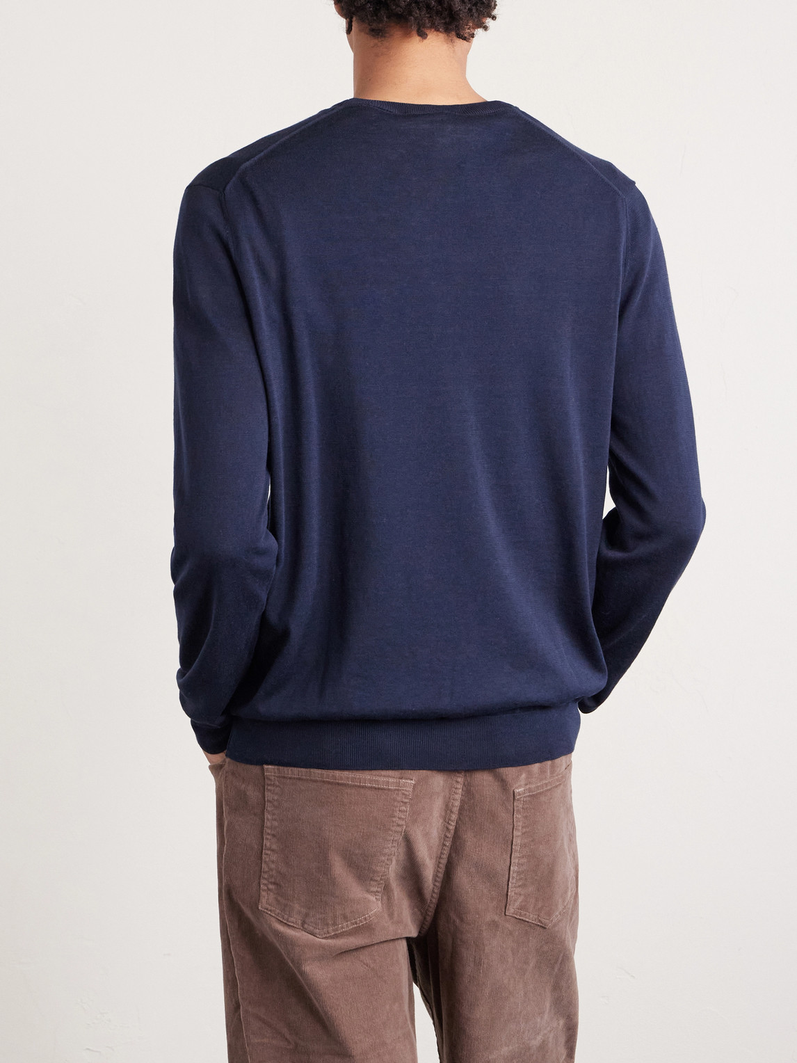 Cotton And Silk-Blend Sweater