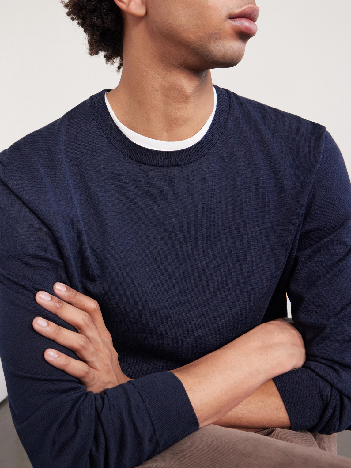 Cotton And Silk-Blend Sweater