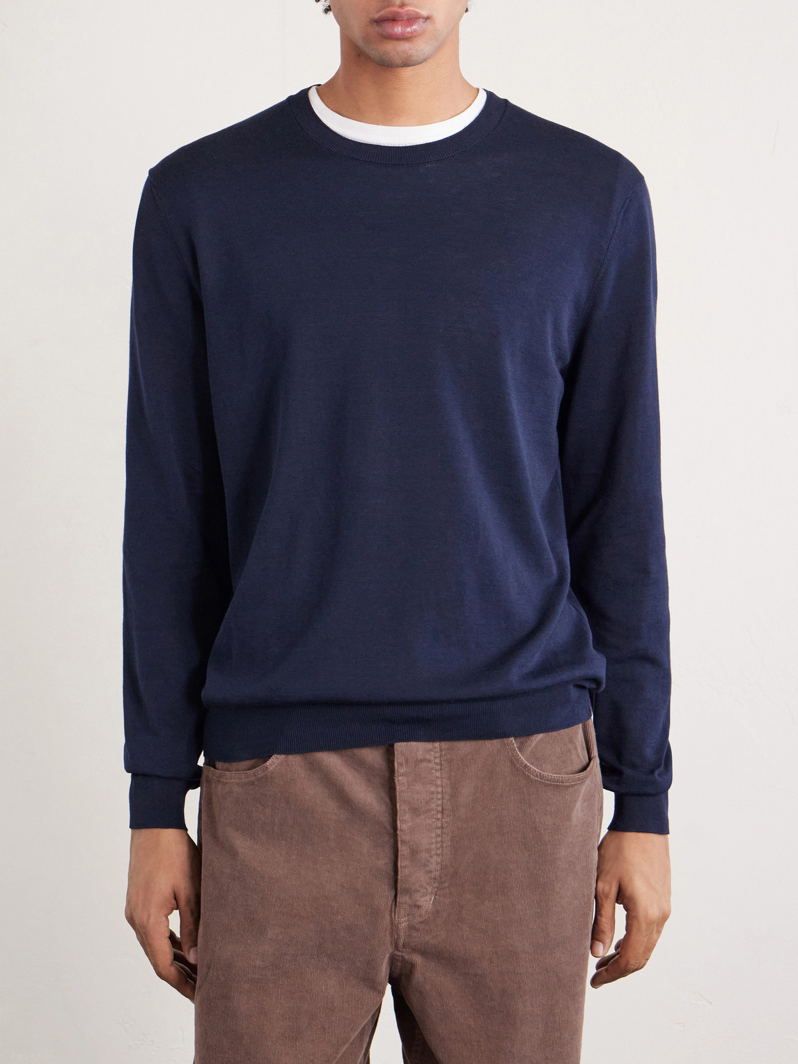 Cotton And Silk-Blend Sweater