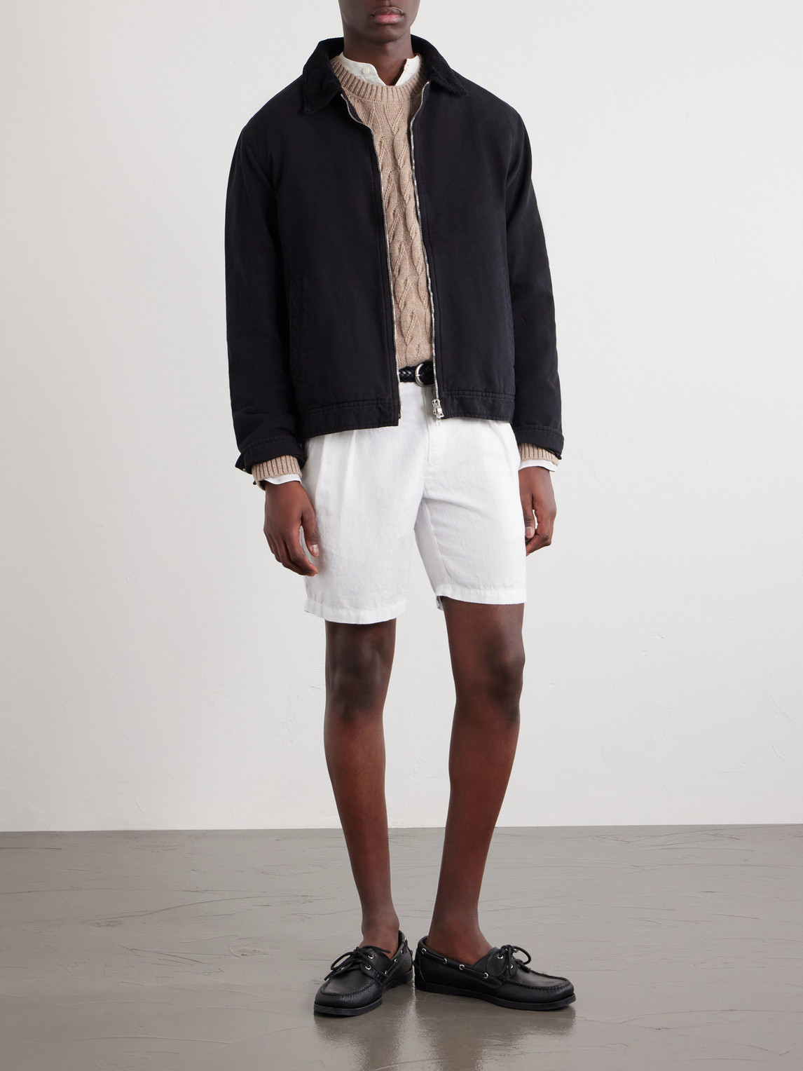 Mr P. - Corduroy-Trimmed Organic Cotton Coach Jacket