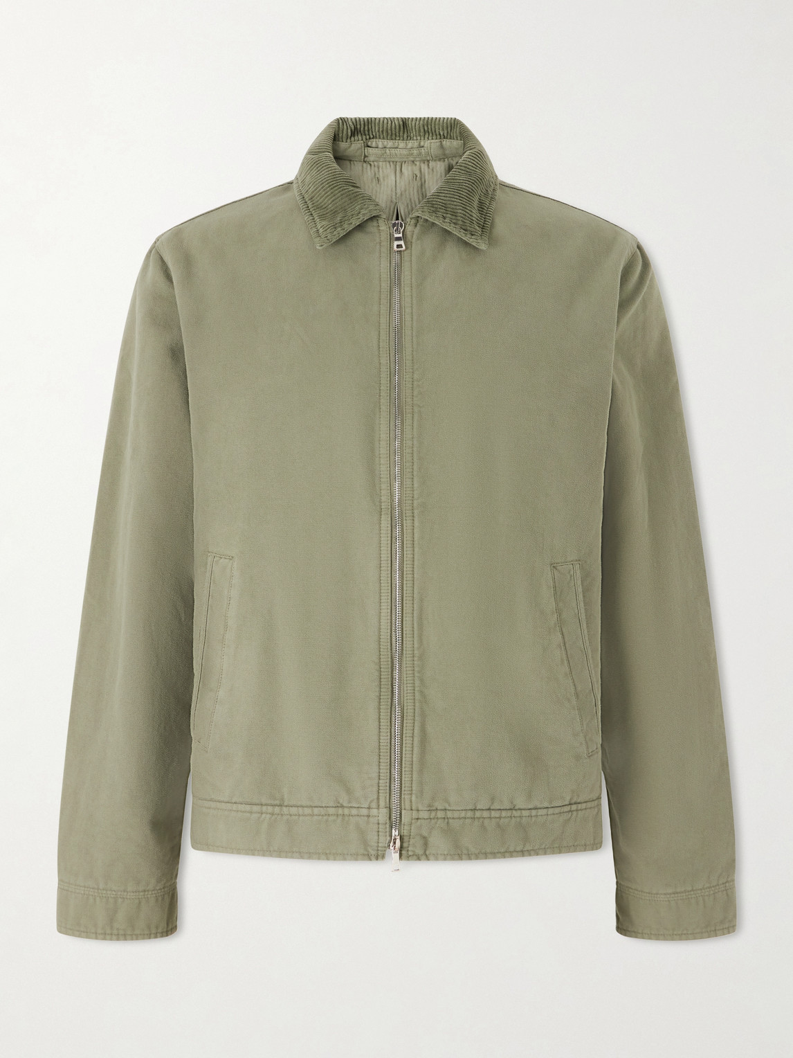 MR P. Corduroy-Trimmed Organic Cotton Coach Jacket - Men