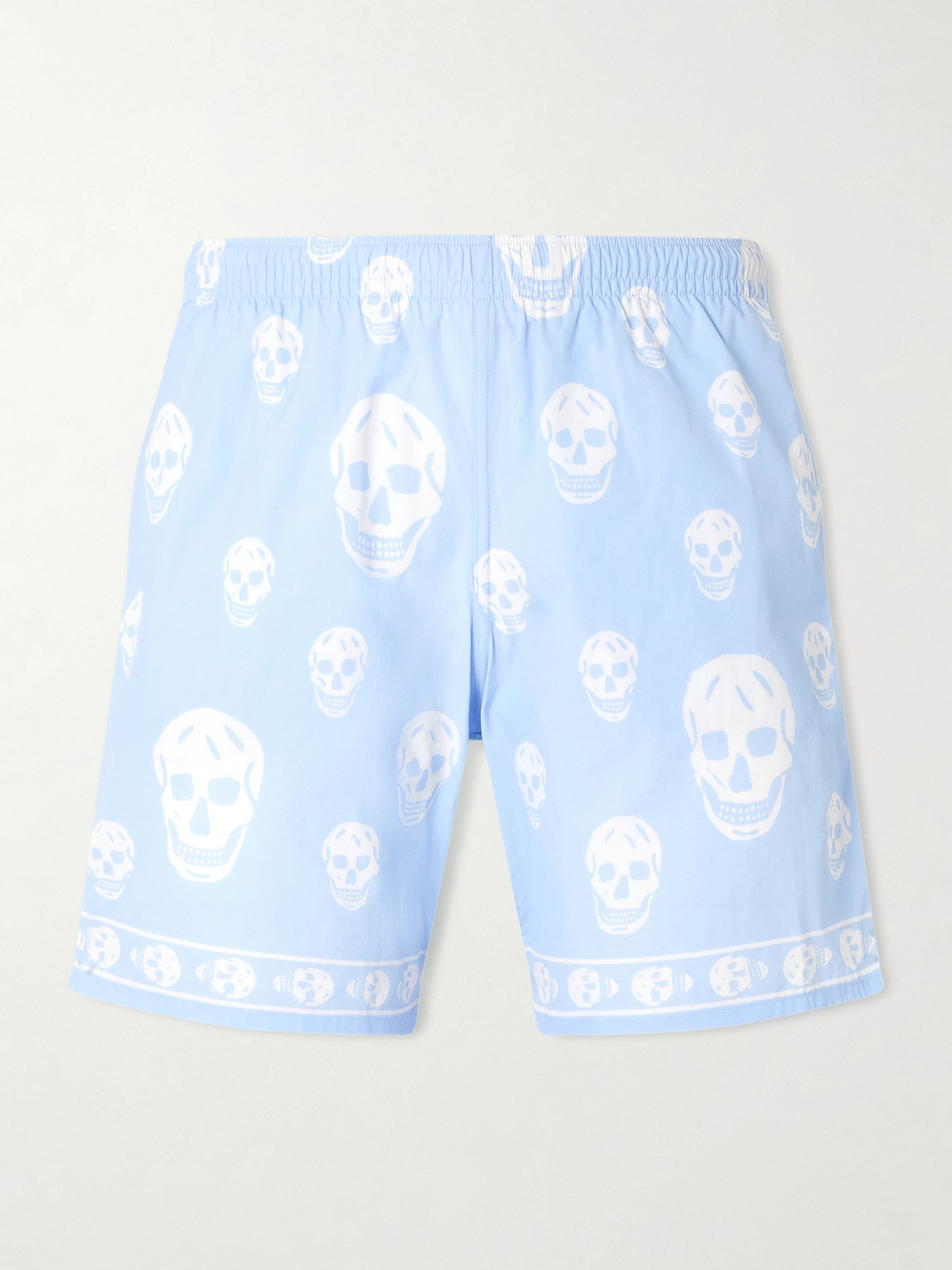 McQueen – Straight-Leg Printed Shell Shorts