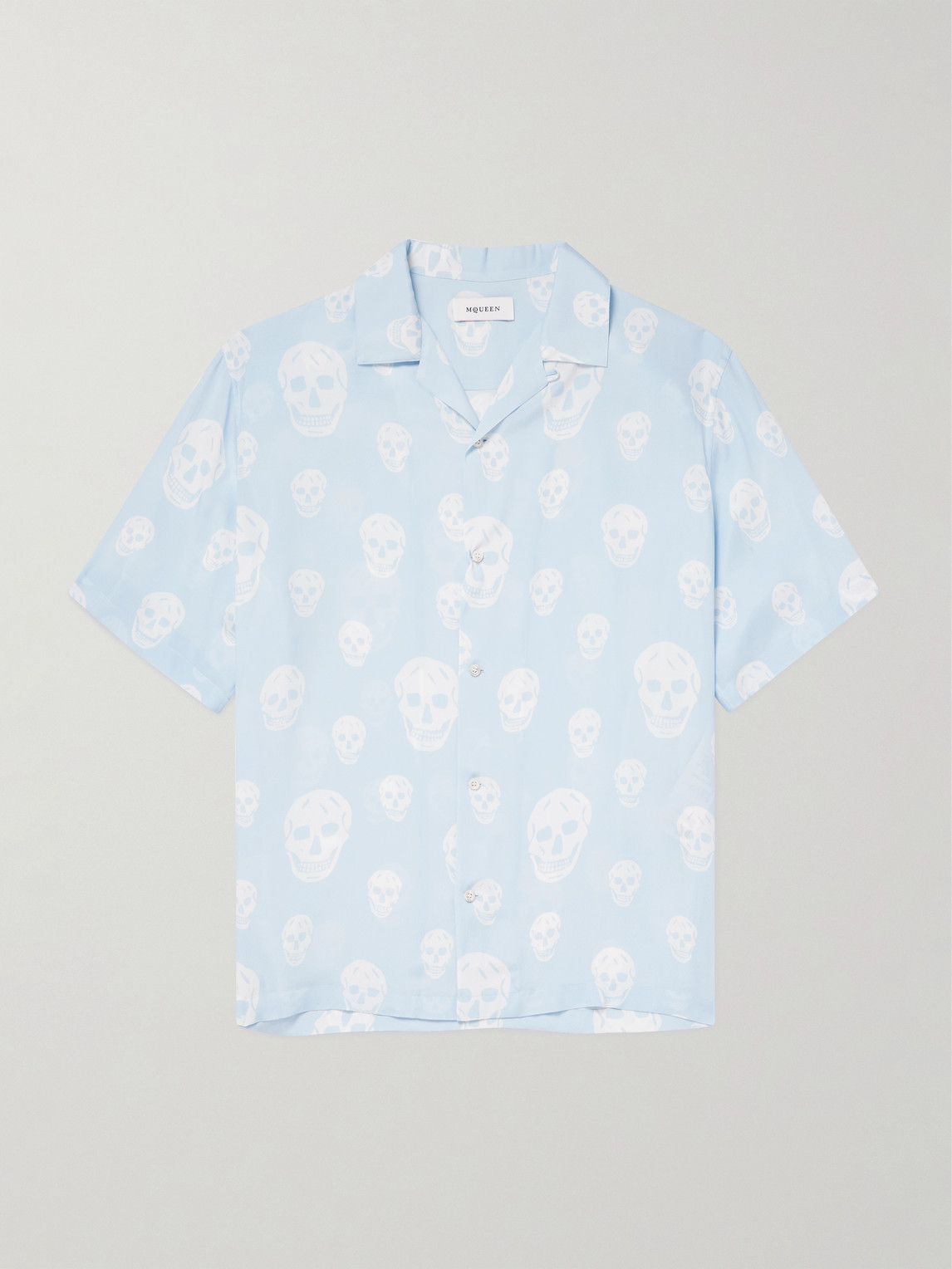 McQueen – Printed Crepe de Chine Shirt