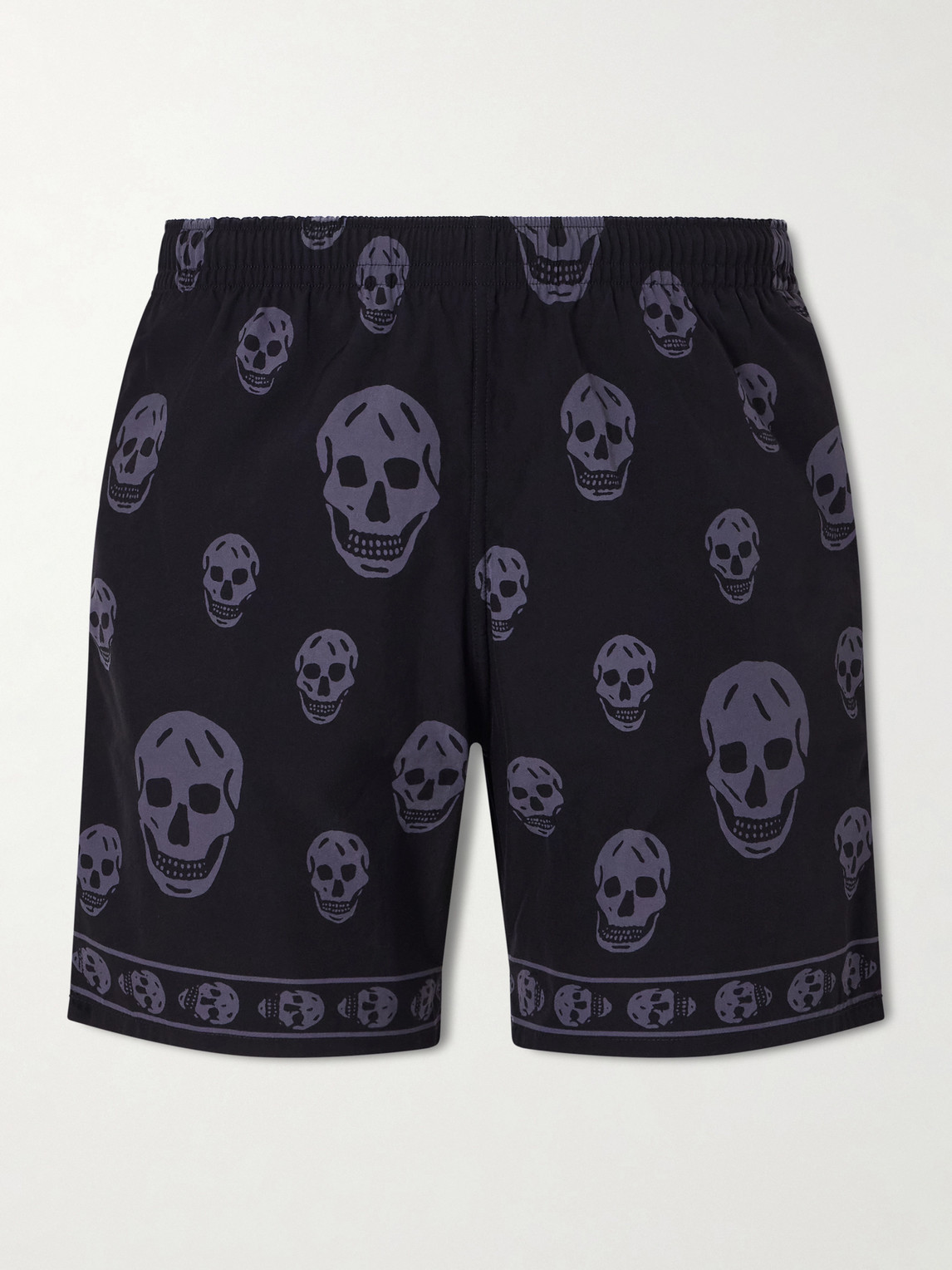 McQueen – Straight-Leg Printed Shell Shorts
