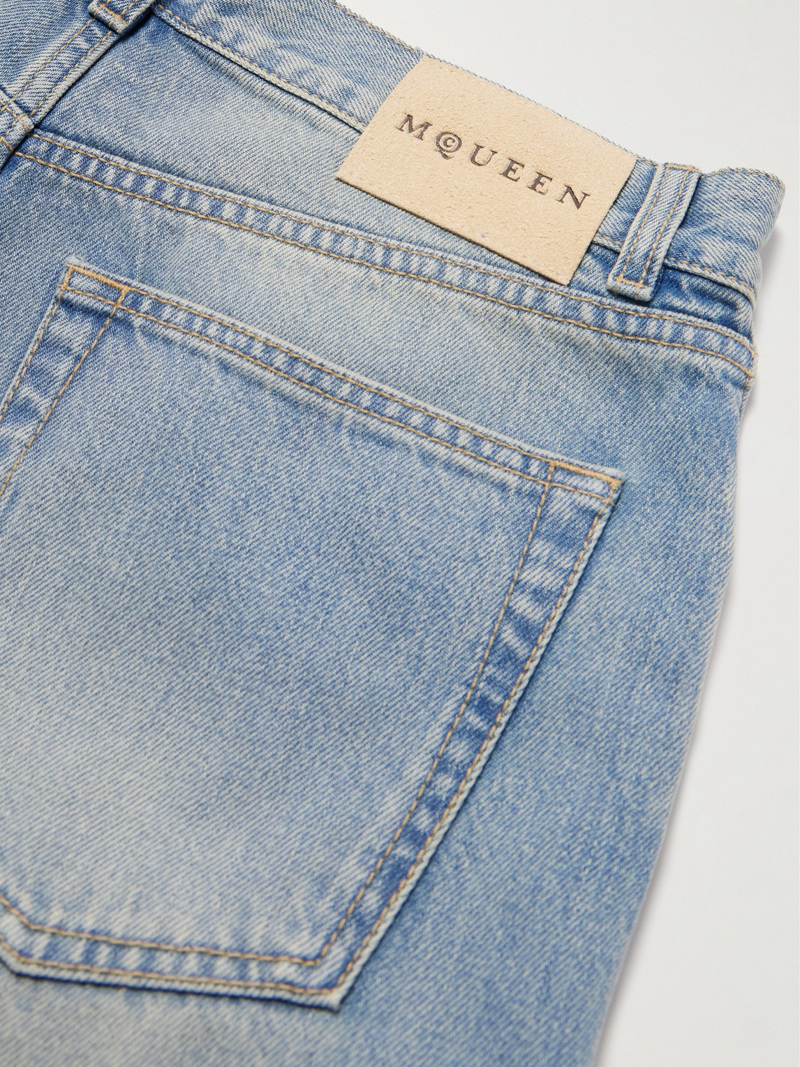 Alexander Mcqueen Francis Straight-leg Jeans In Blue