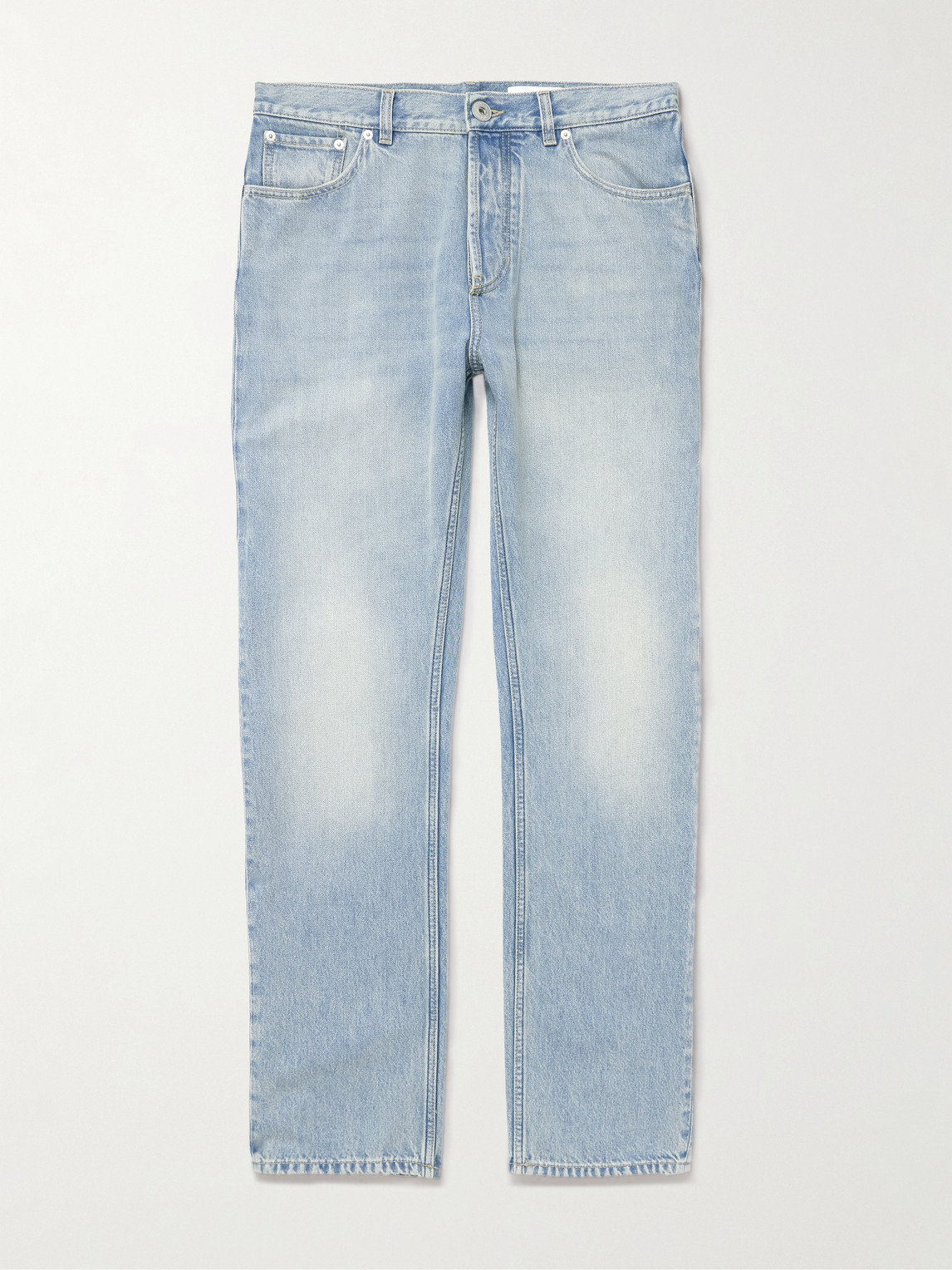 Alexander Mcqueen Francis Straight-leg Jeans In Blue