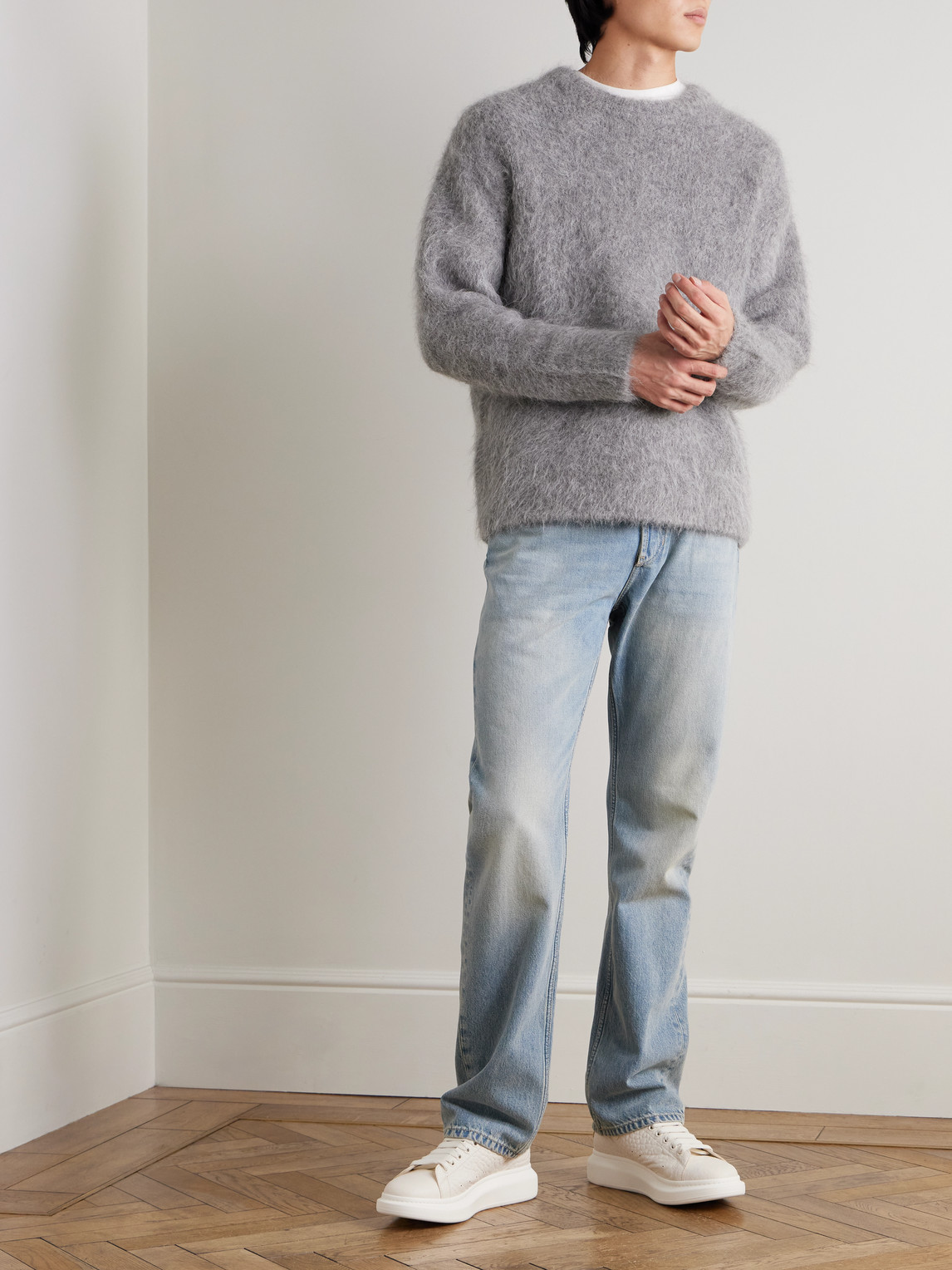 Alexander Mcqueen Francis Straight-leg Jeans In Blue