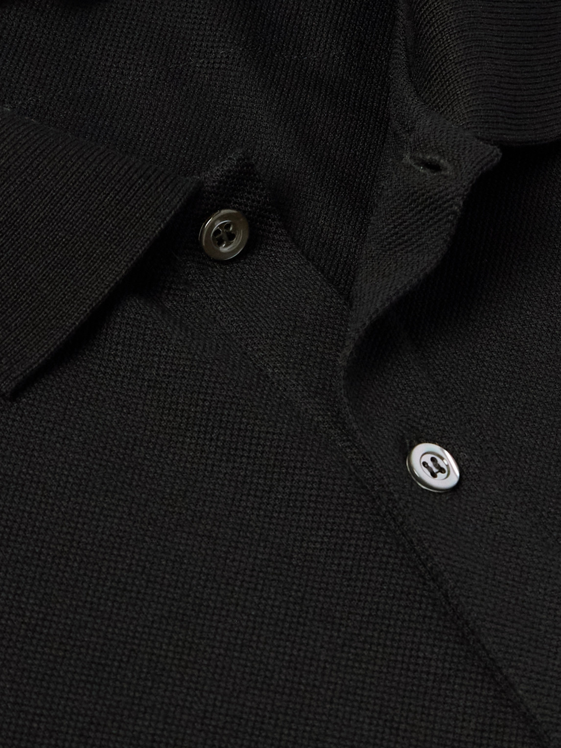 Harness-Detailed Cotton-Piqué Polo Shirt
