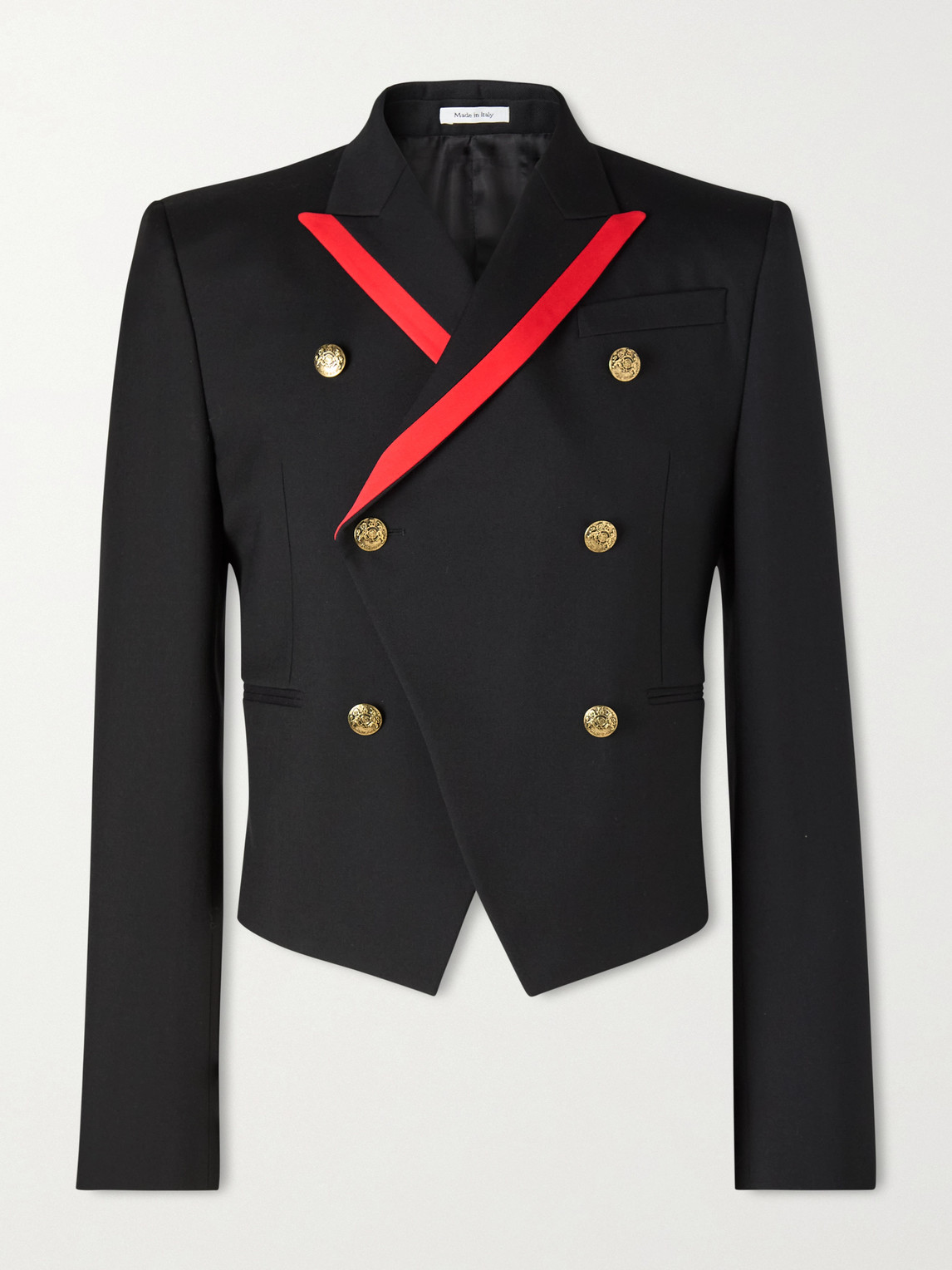 McQueen Slim-Fit Double-Breasted Grosgrain-Trimmed Wool-Twill Blazer - Men