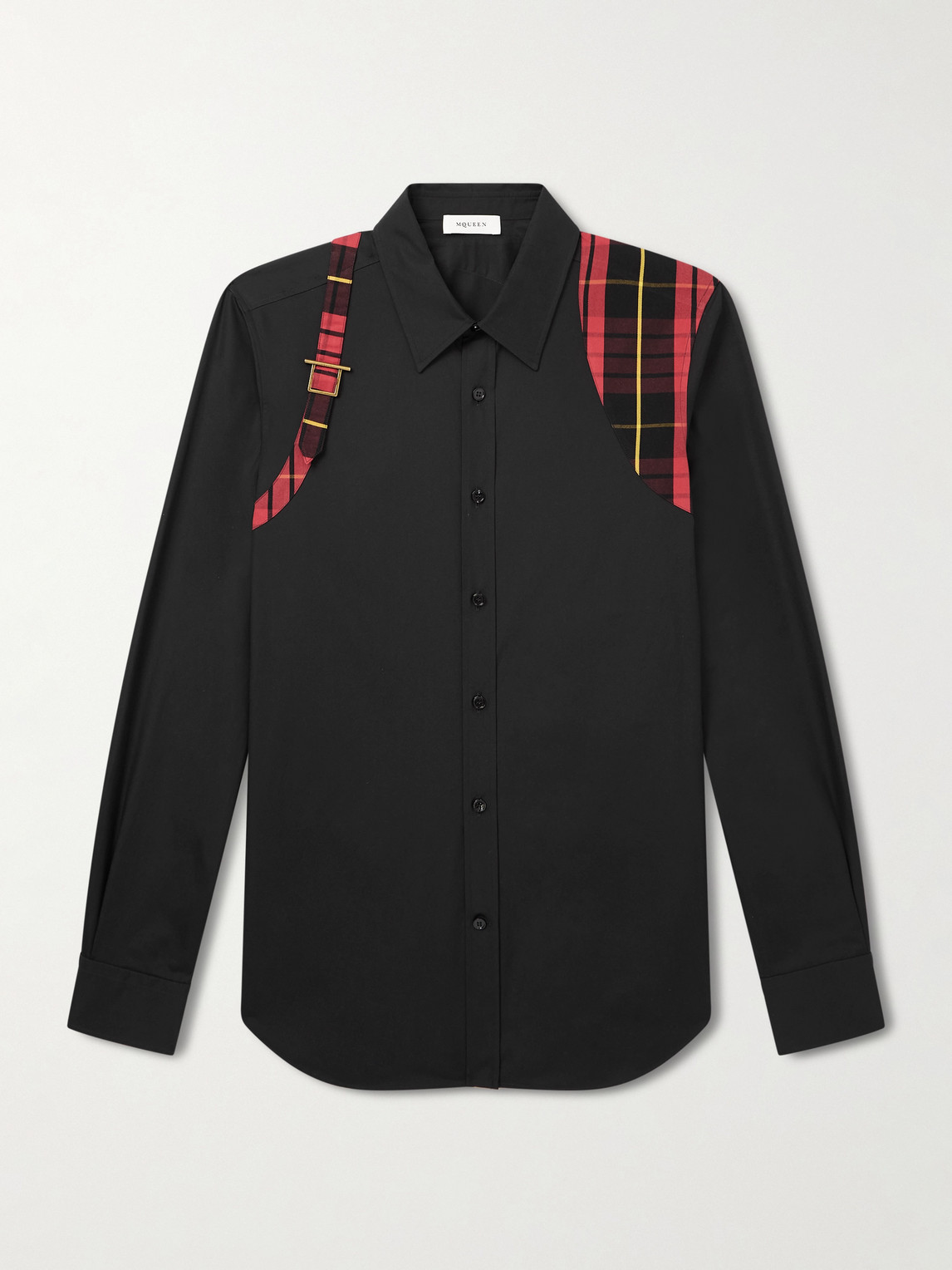McQueen – Panelled Cotton Shirt
