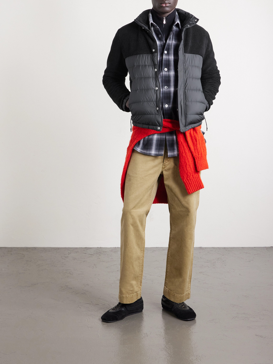 Mistral Panelled Fleece And Quilted Shell Down Jacket