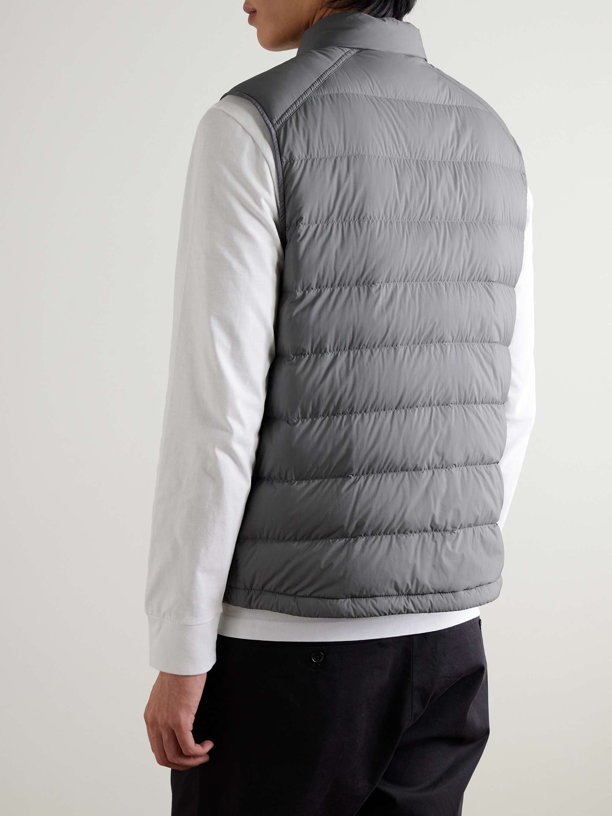MONCLER Barthe Logo-Appliquéd Quilted Nylon Down Gilet for Men