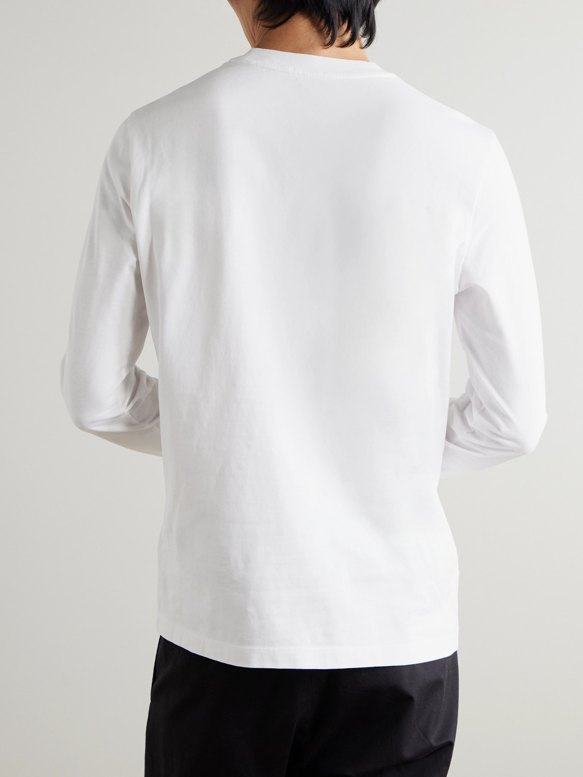 Logo-Flocked Cotton-Jersey T-Shirt