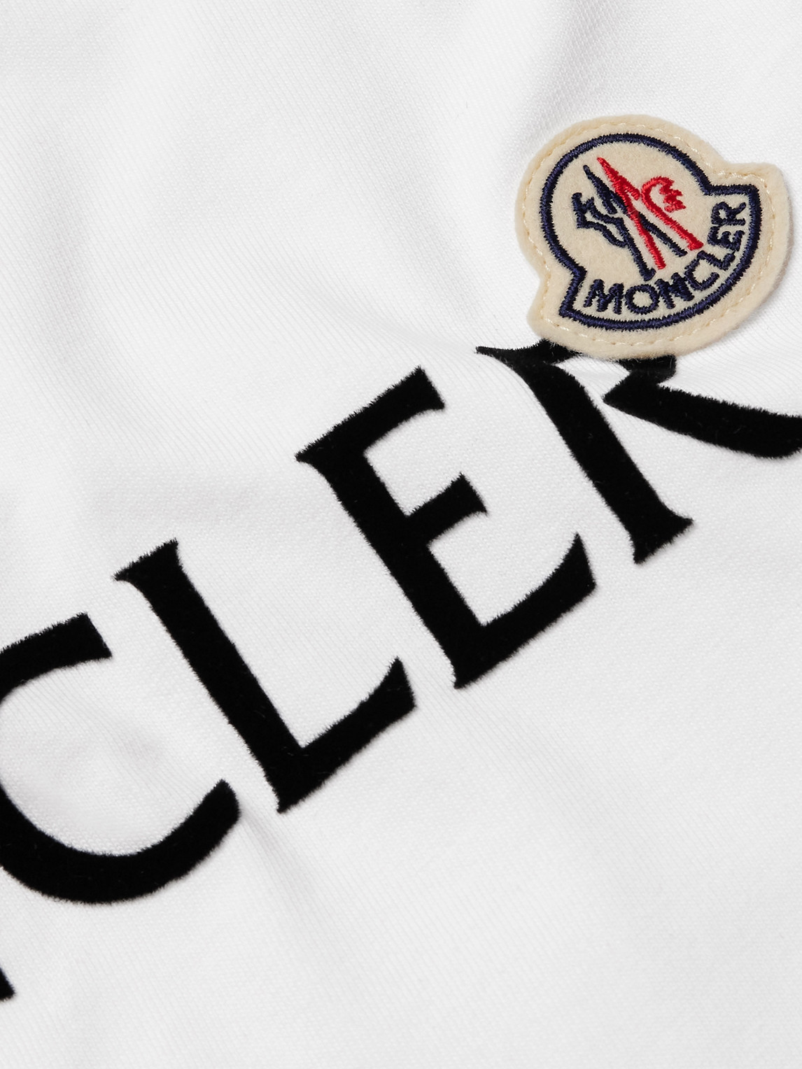 Logo-Flocked Cotton-Jersey T-Shirt